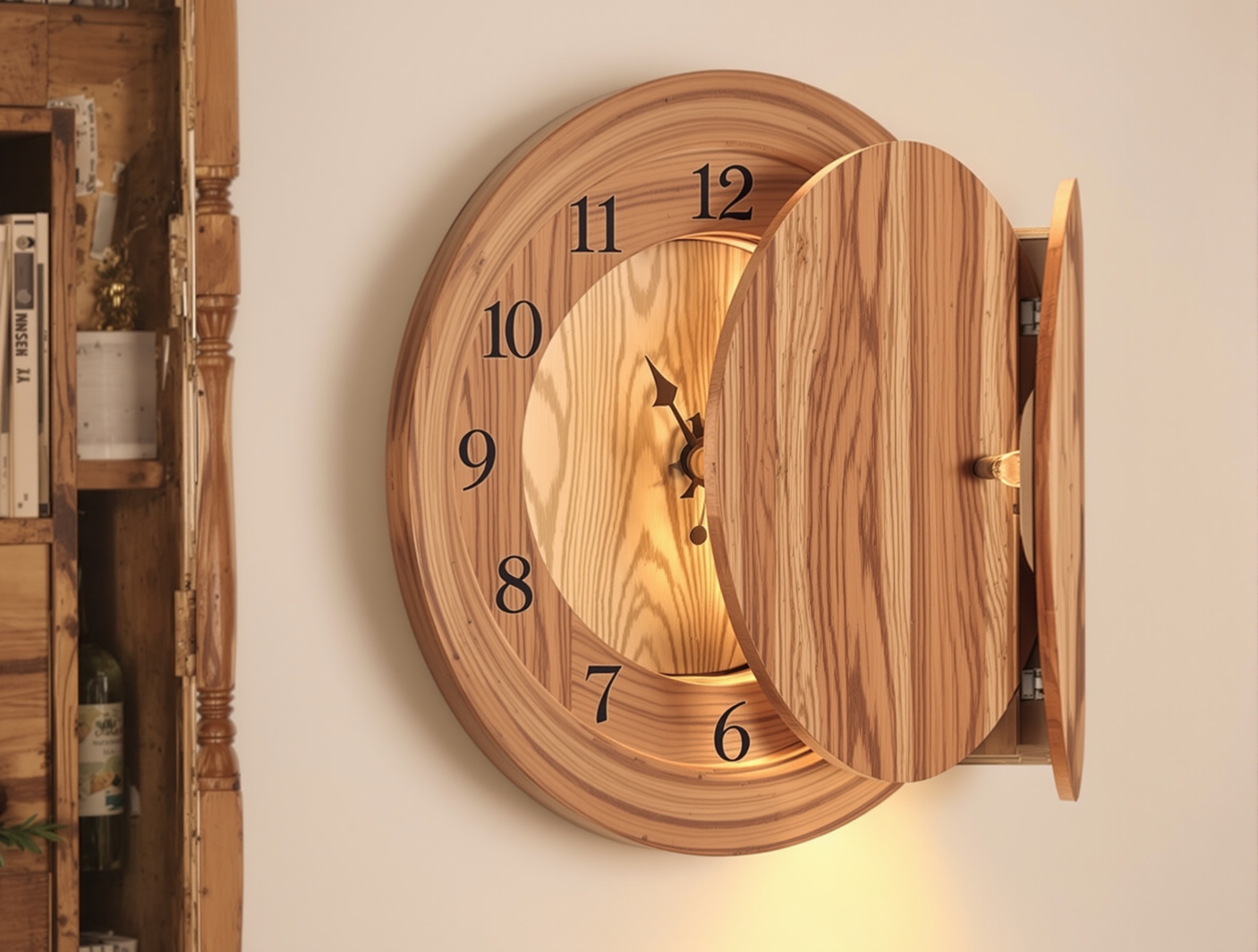 Tactical Traps concealment clock with hidden compartment