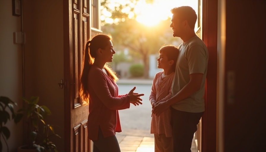Profesor llegando a domicilio