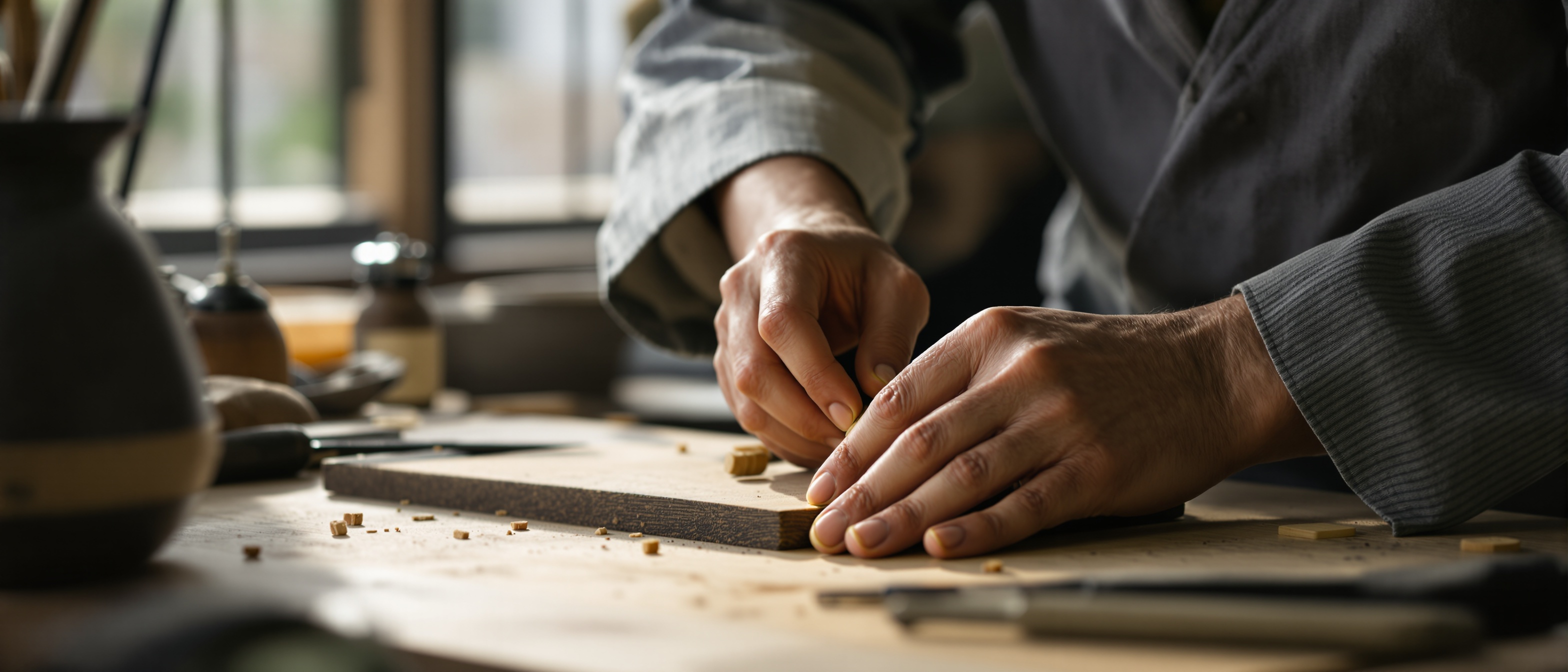 職人の手元