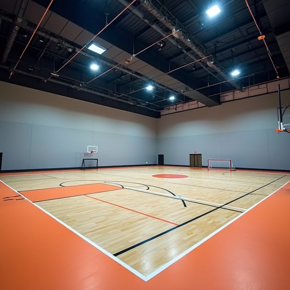 Indoor futsal court