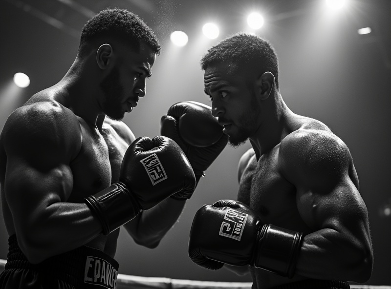 Sparring professionnel au ring