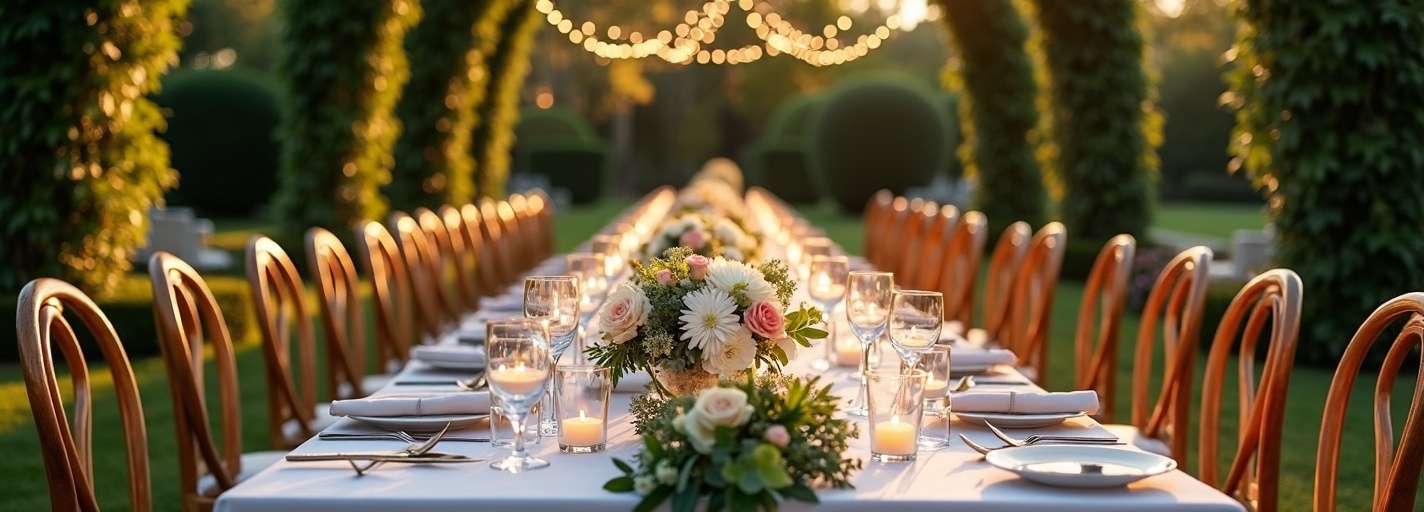 Wedding ceremony flowers