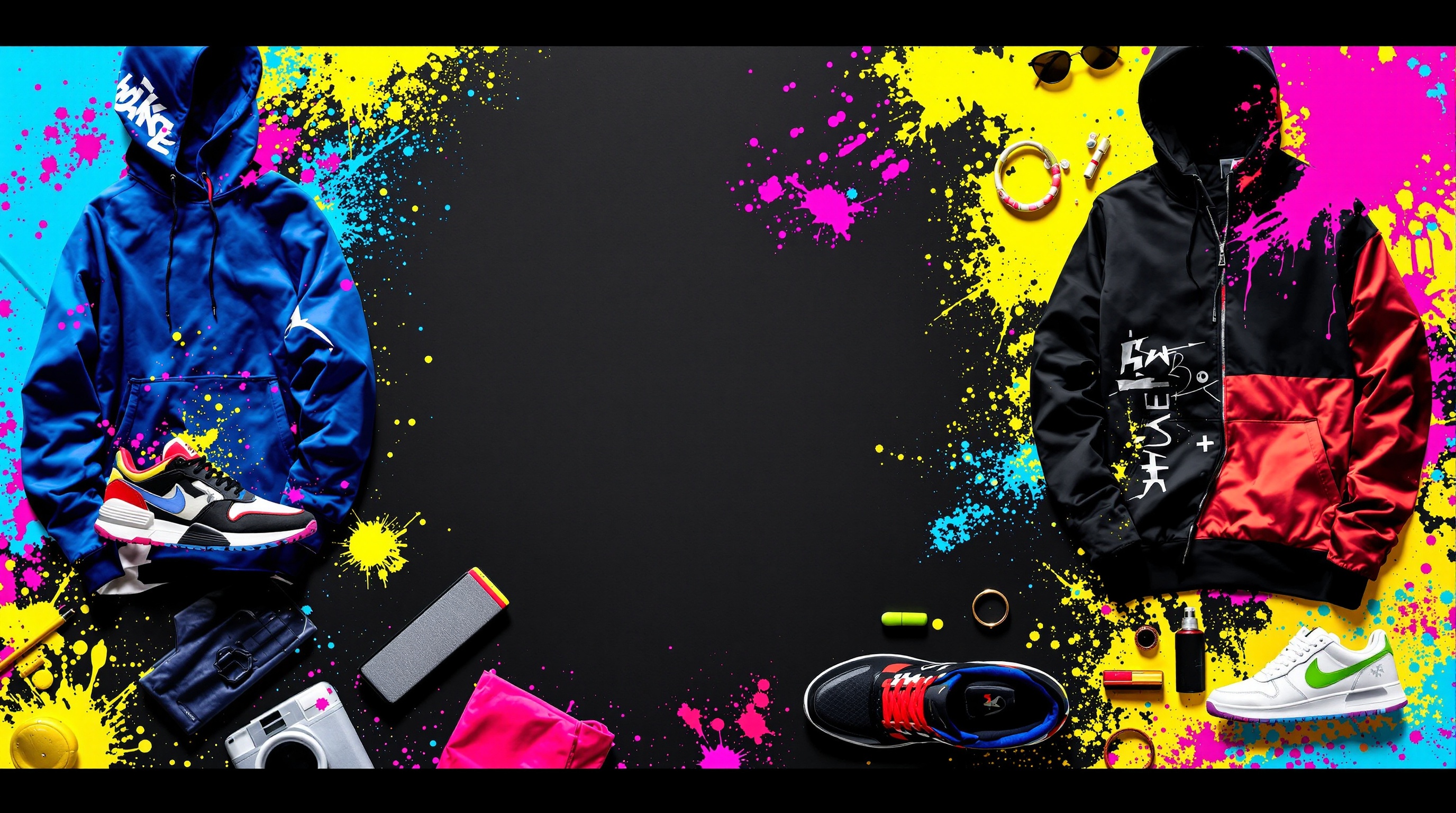 Fashion collage background