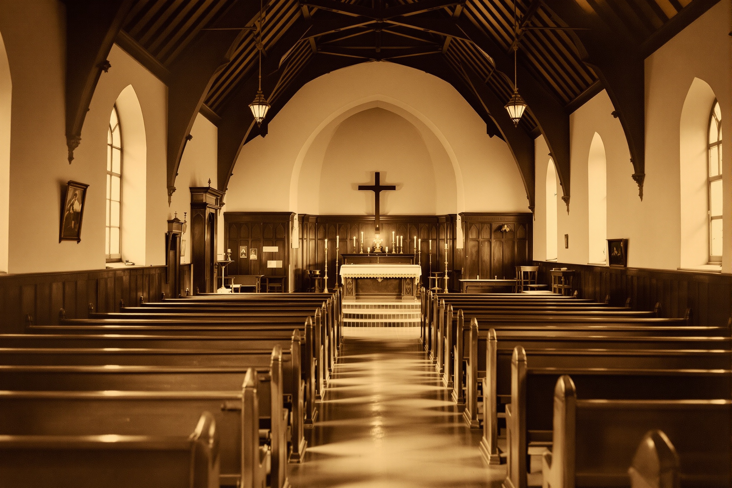 Historic 1880s church interior