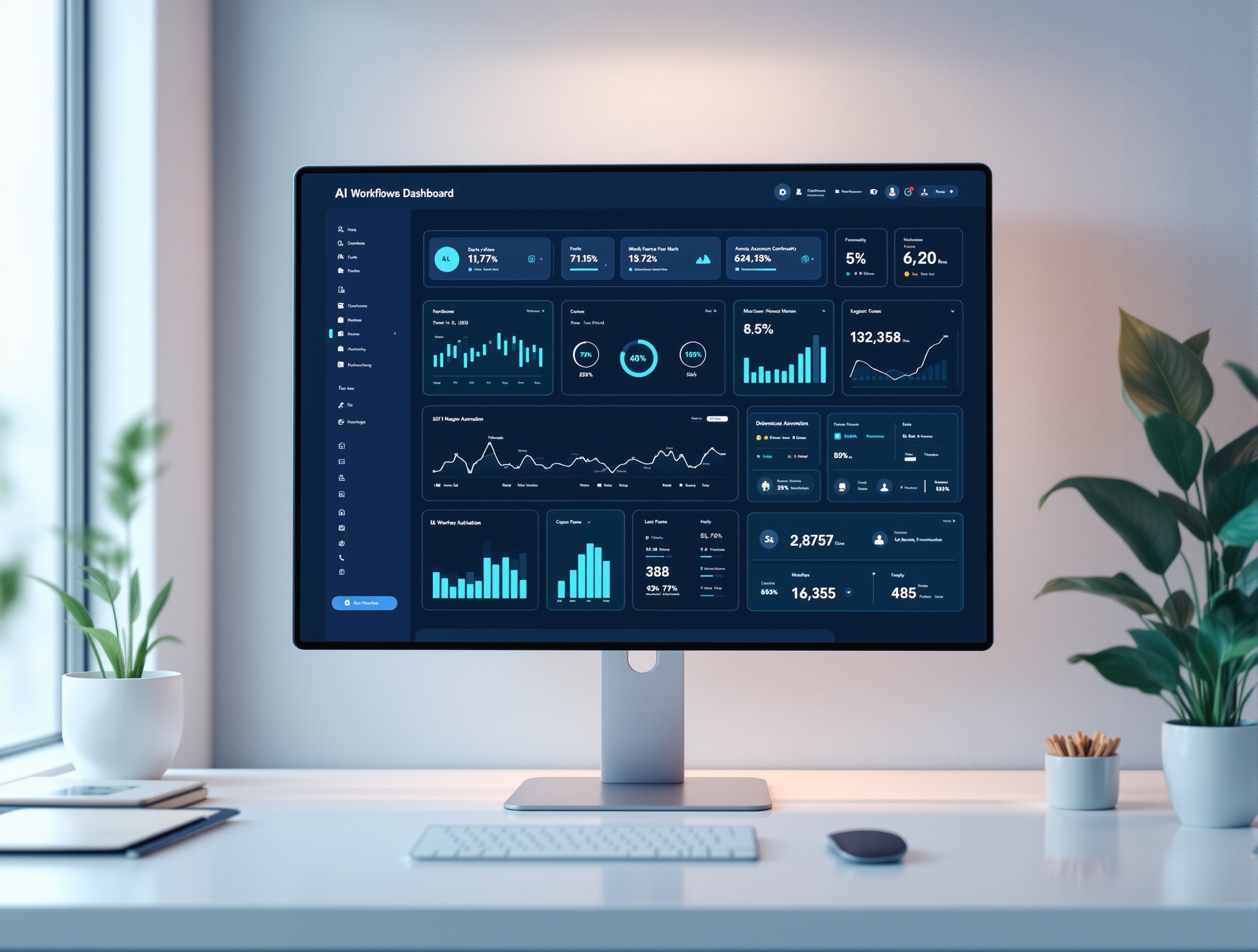 Enterprise AI dashboard interface