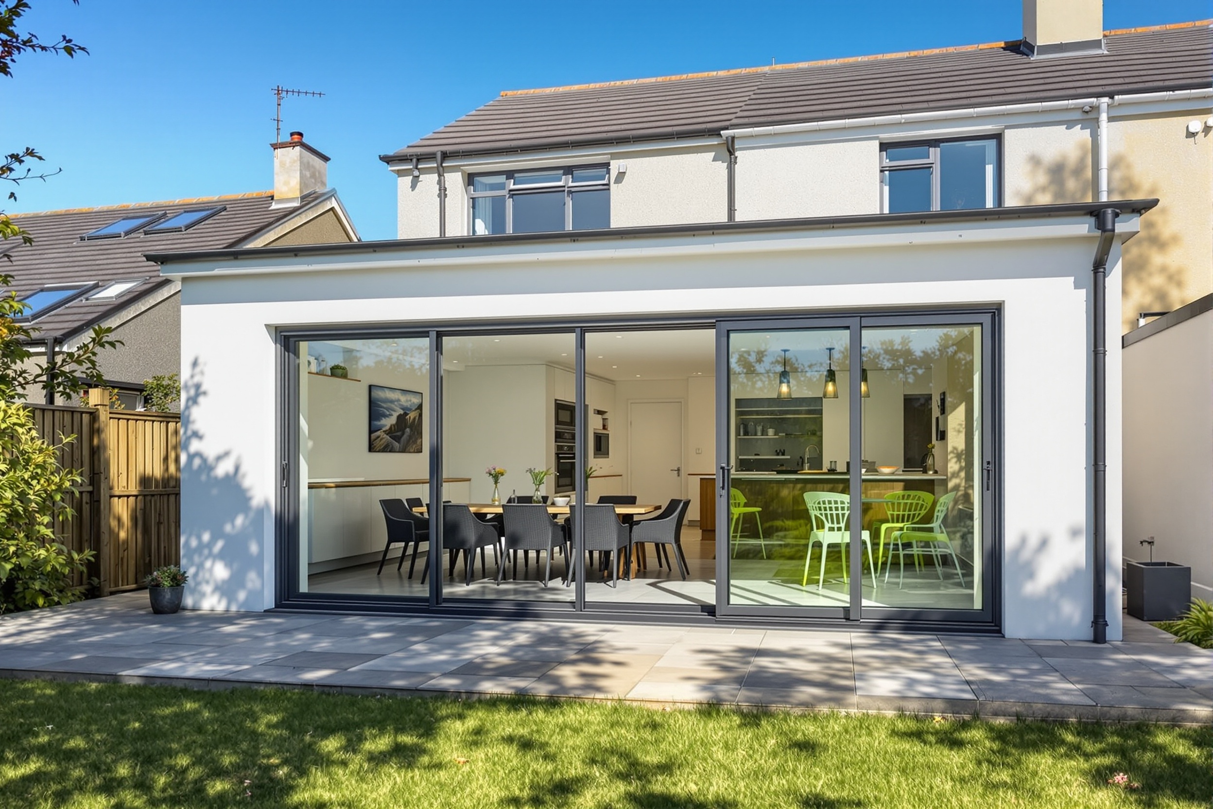 Home extension with bi-fold doors Dublin