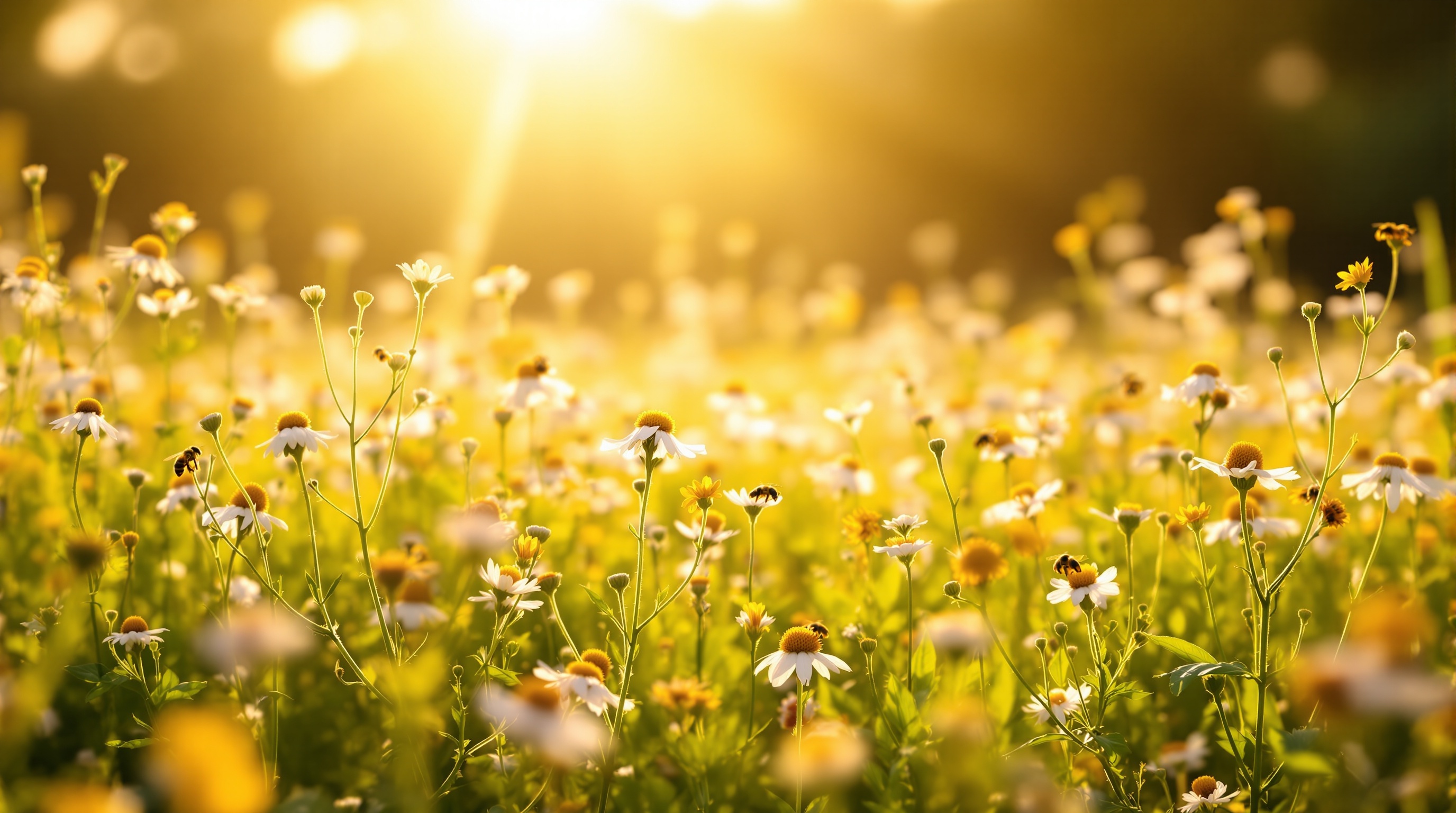 Wildflower meadow background