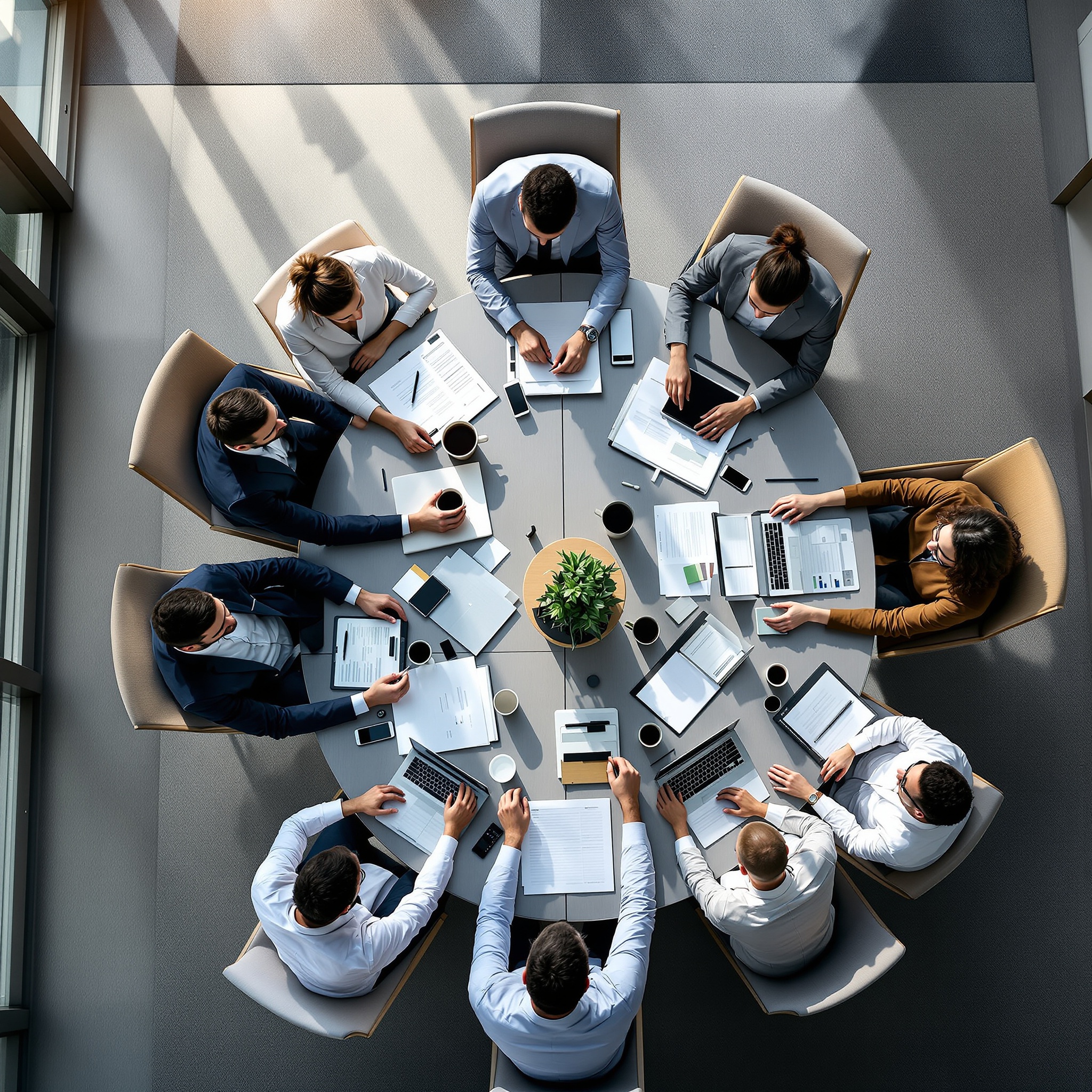 Fractional CTO Consulting - Strategic AI transformation meeting with business executives