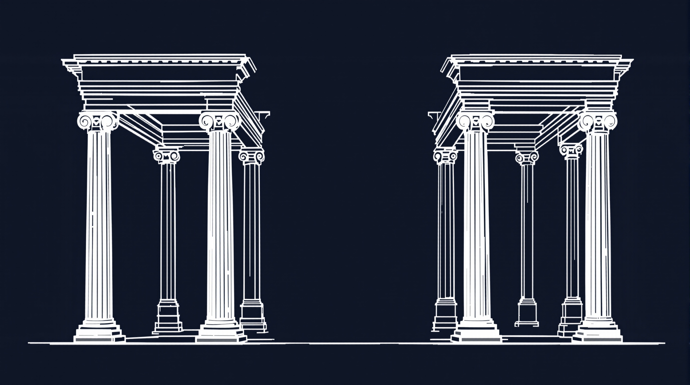 Peristyle architecture illustration