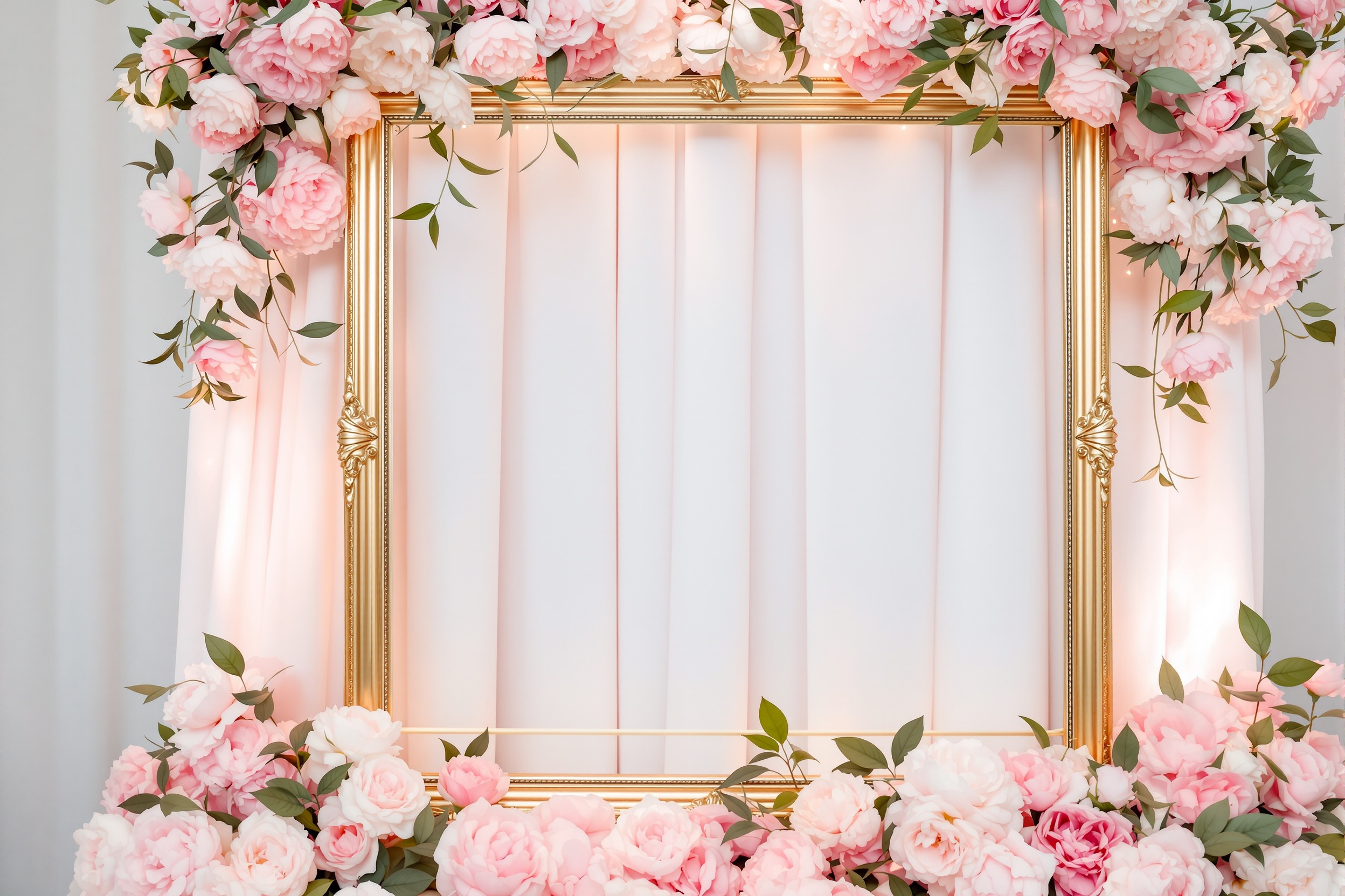 Cadre photobooth doré