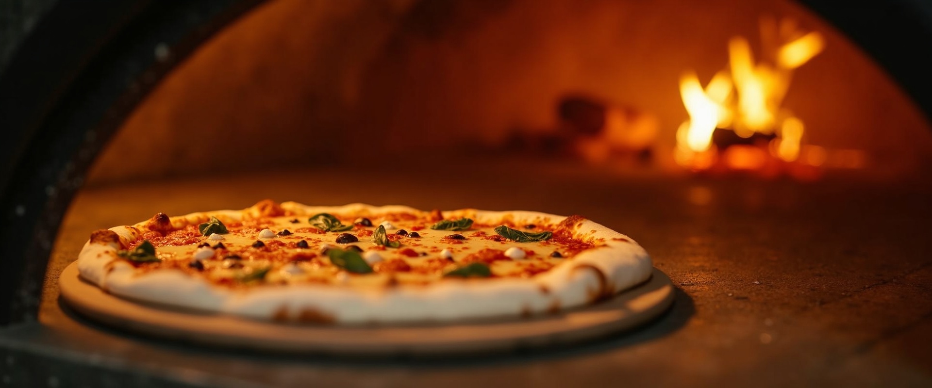 Pizza preparation background