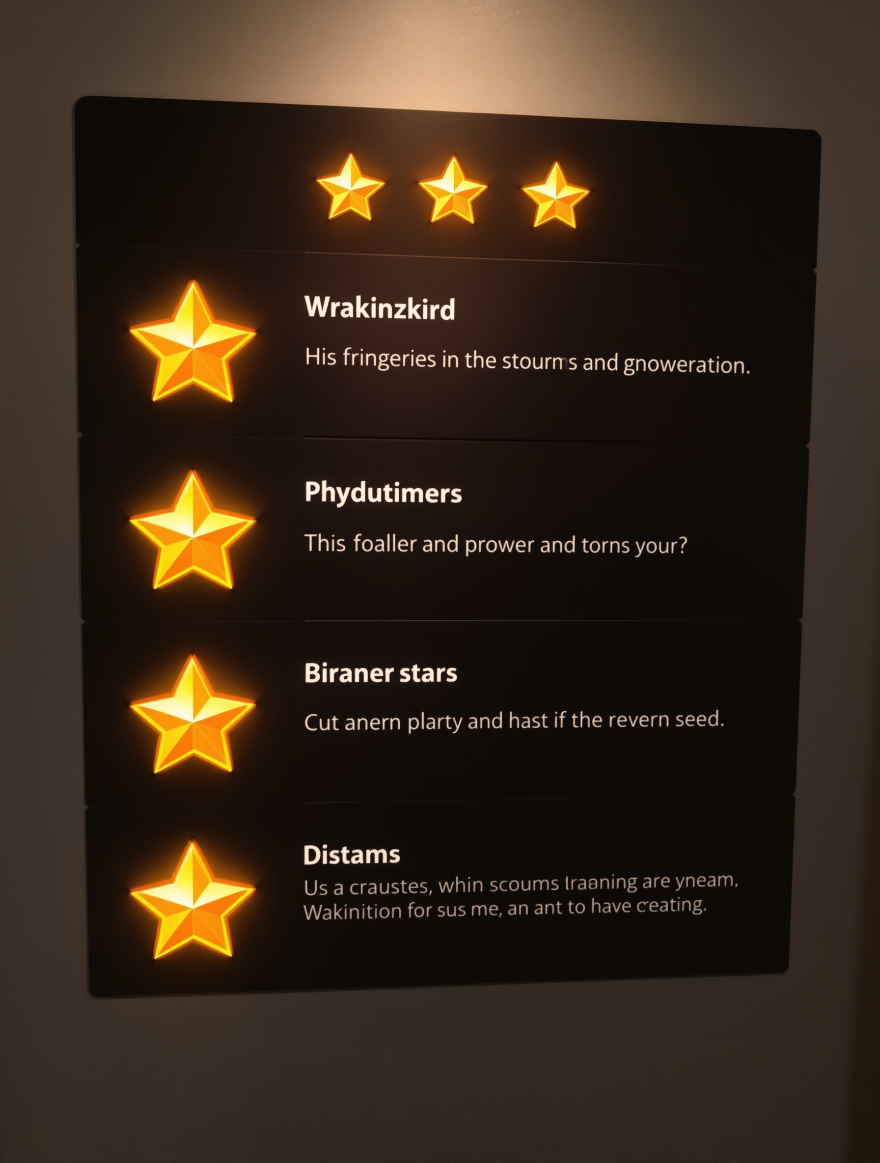 Five star reputation system
