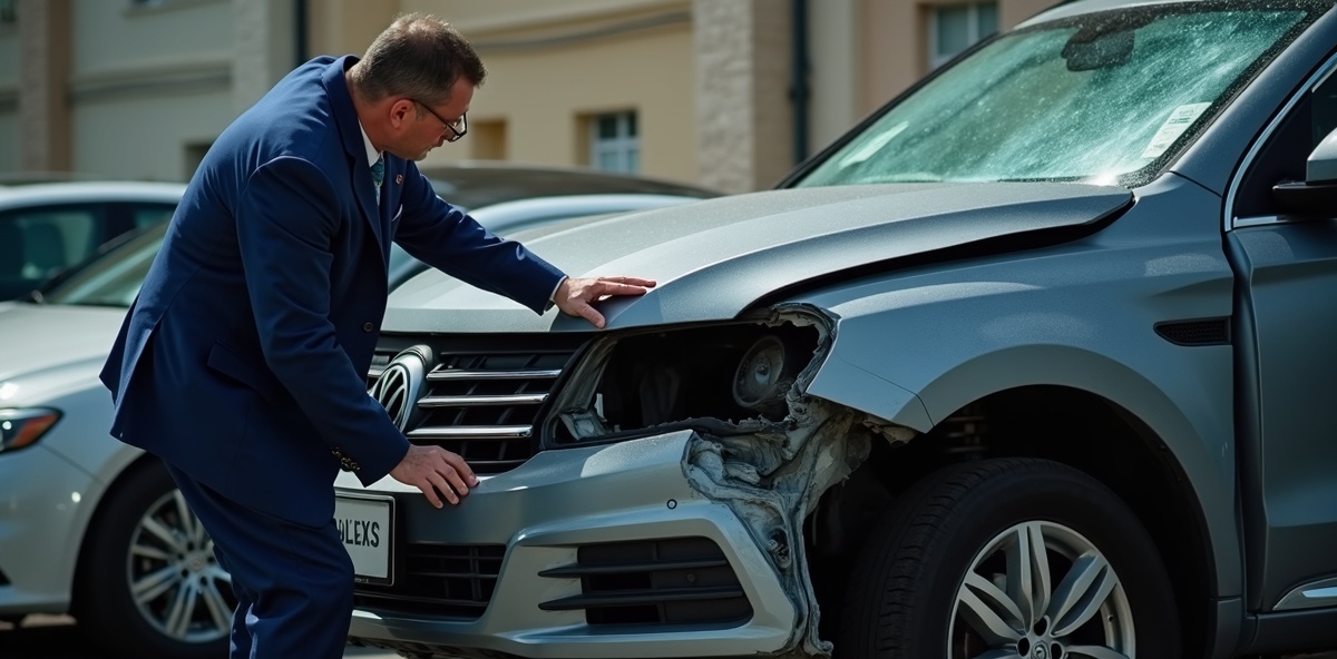 Perito valorando siniestro total