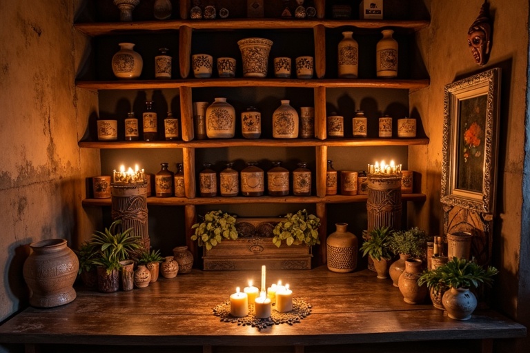 L'autel sacré principal - Maître Médium Ouidah