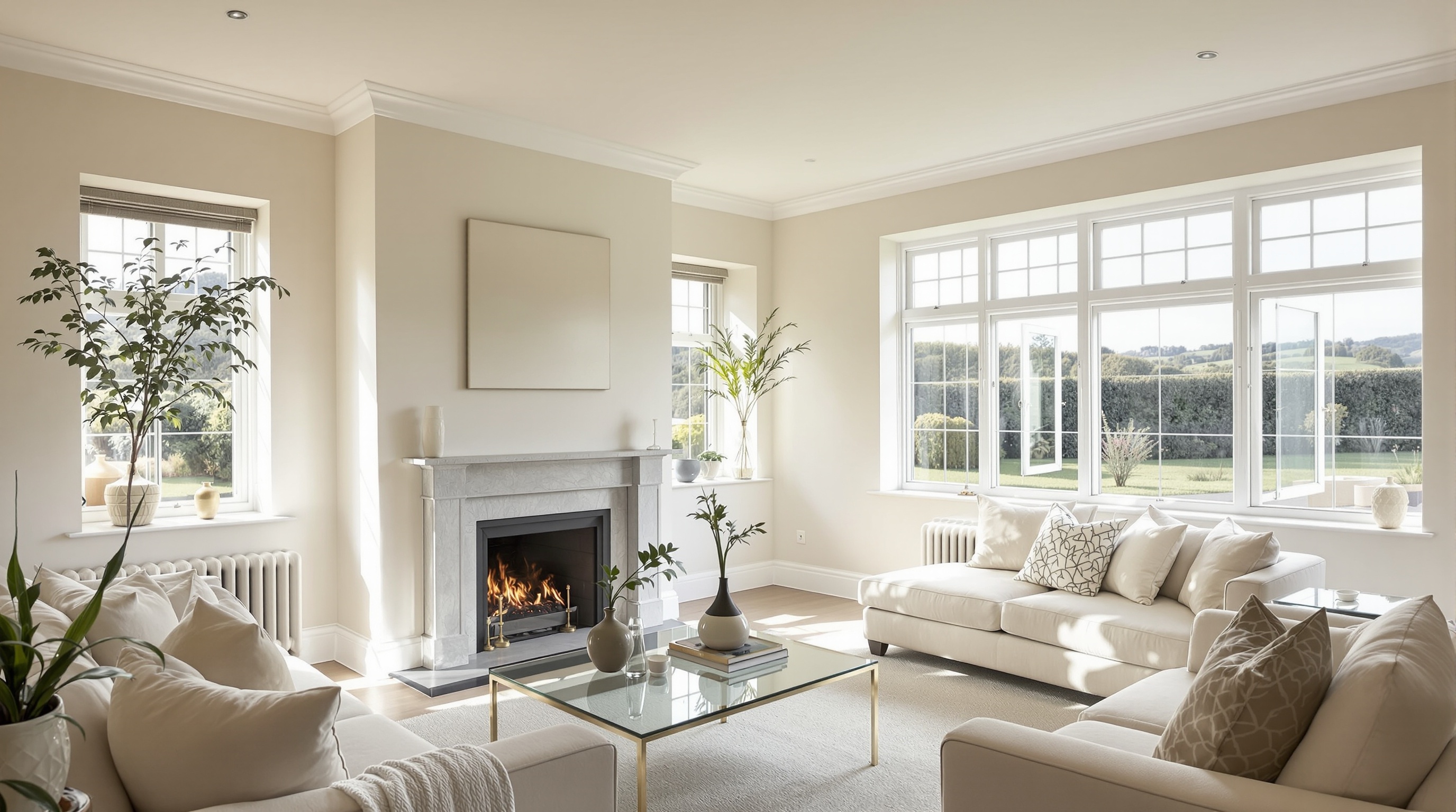 Beautifully painted modern interior