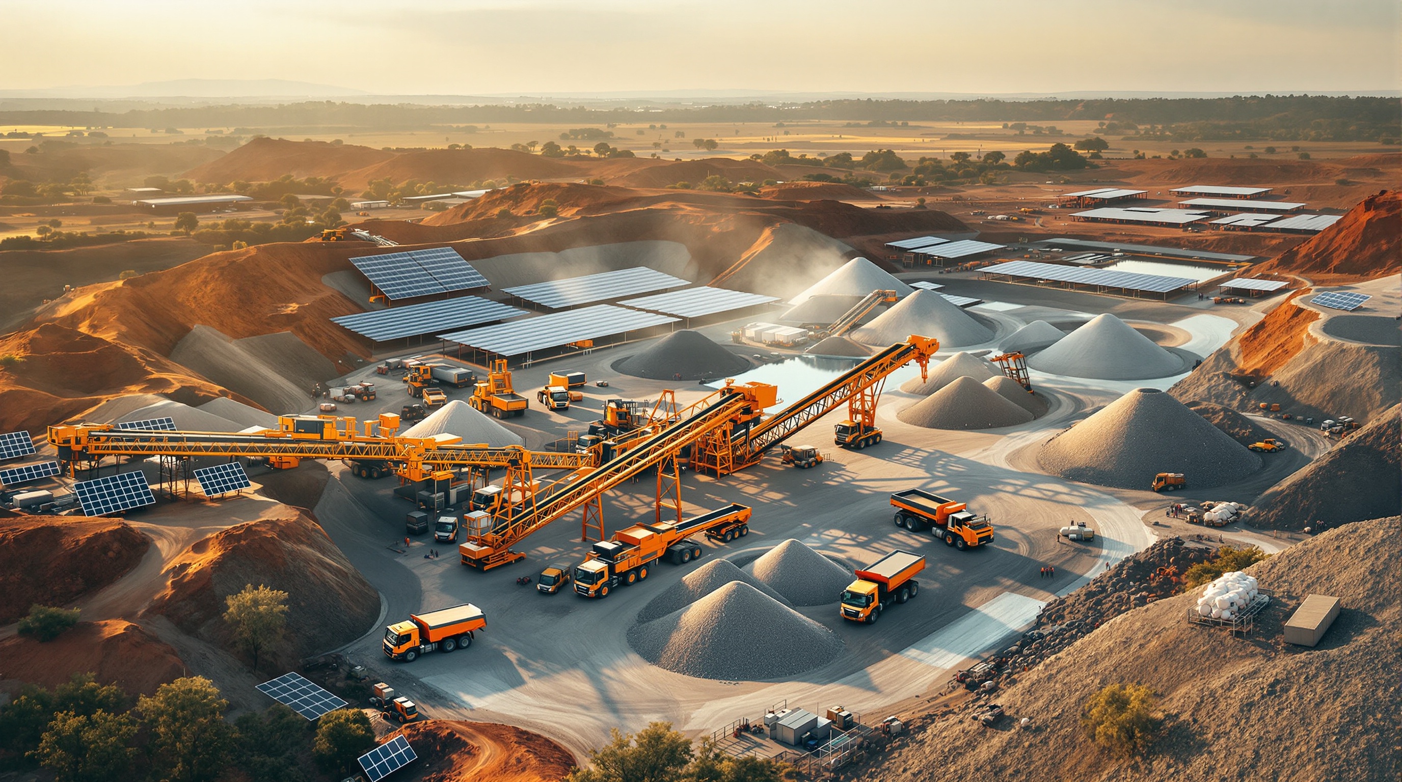 Carrière de granite industrielle avec ingénierie financière — Étude de cas KHEPRA EXPERTS