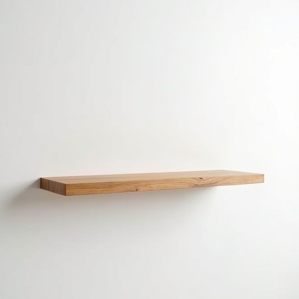 Solid Oak Floating Wall Shelf Set