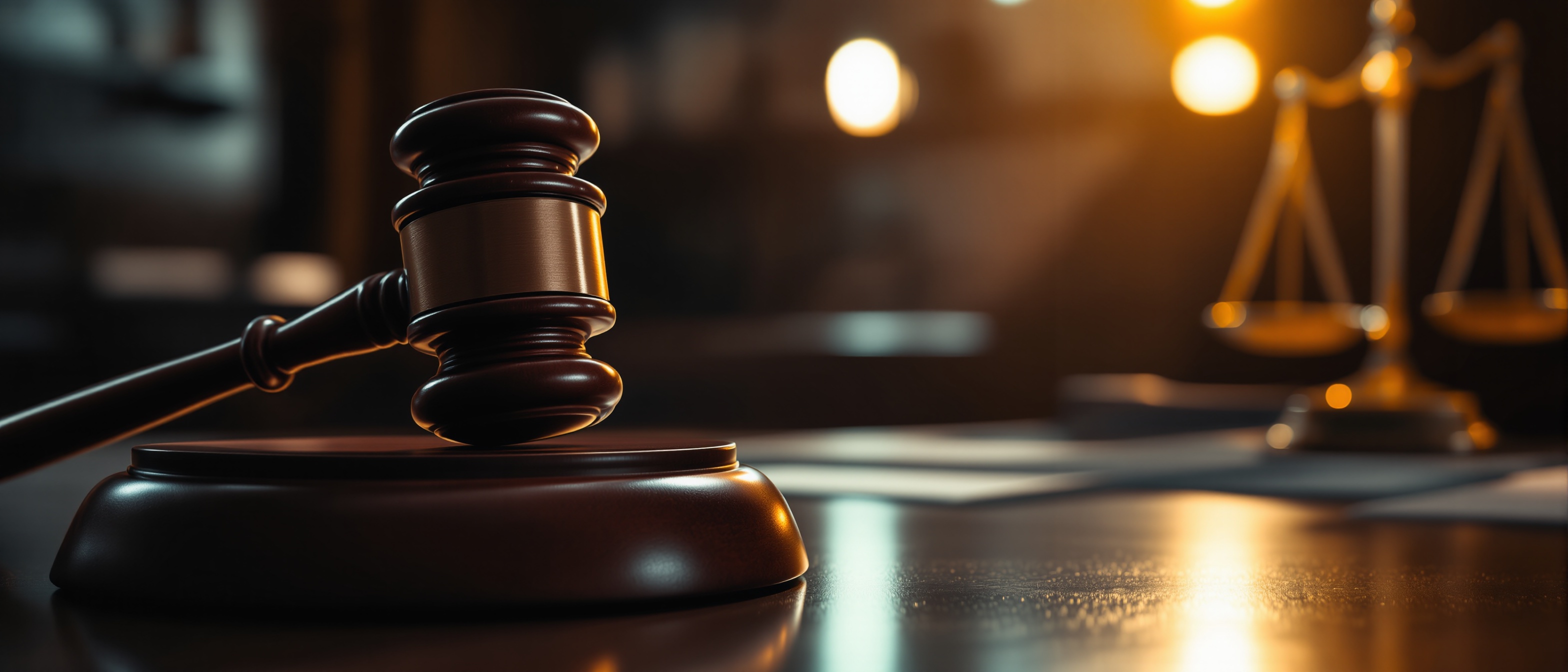 Judge gavel in courtroom representing interim custody orders