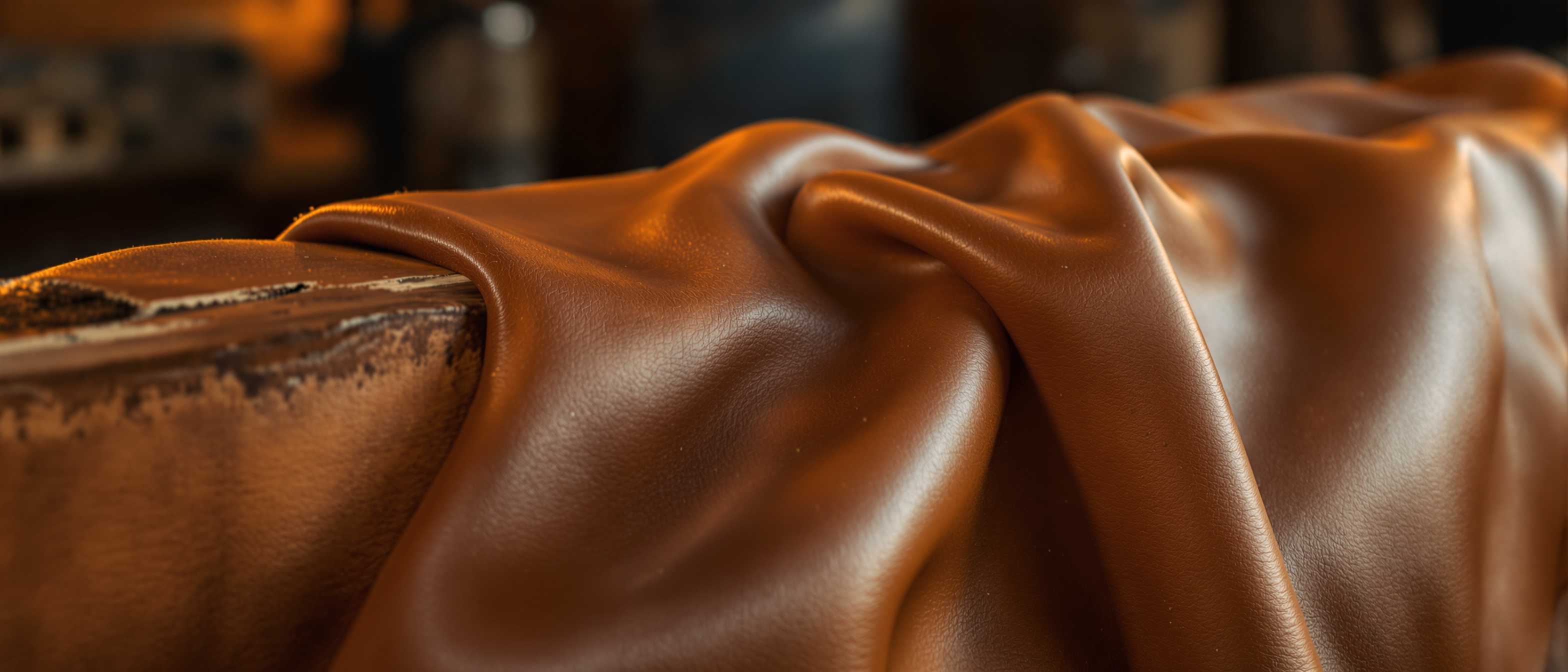 Brain tanned buckskin leather