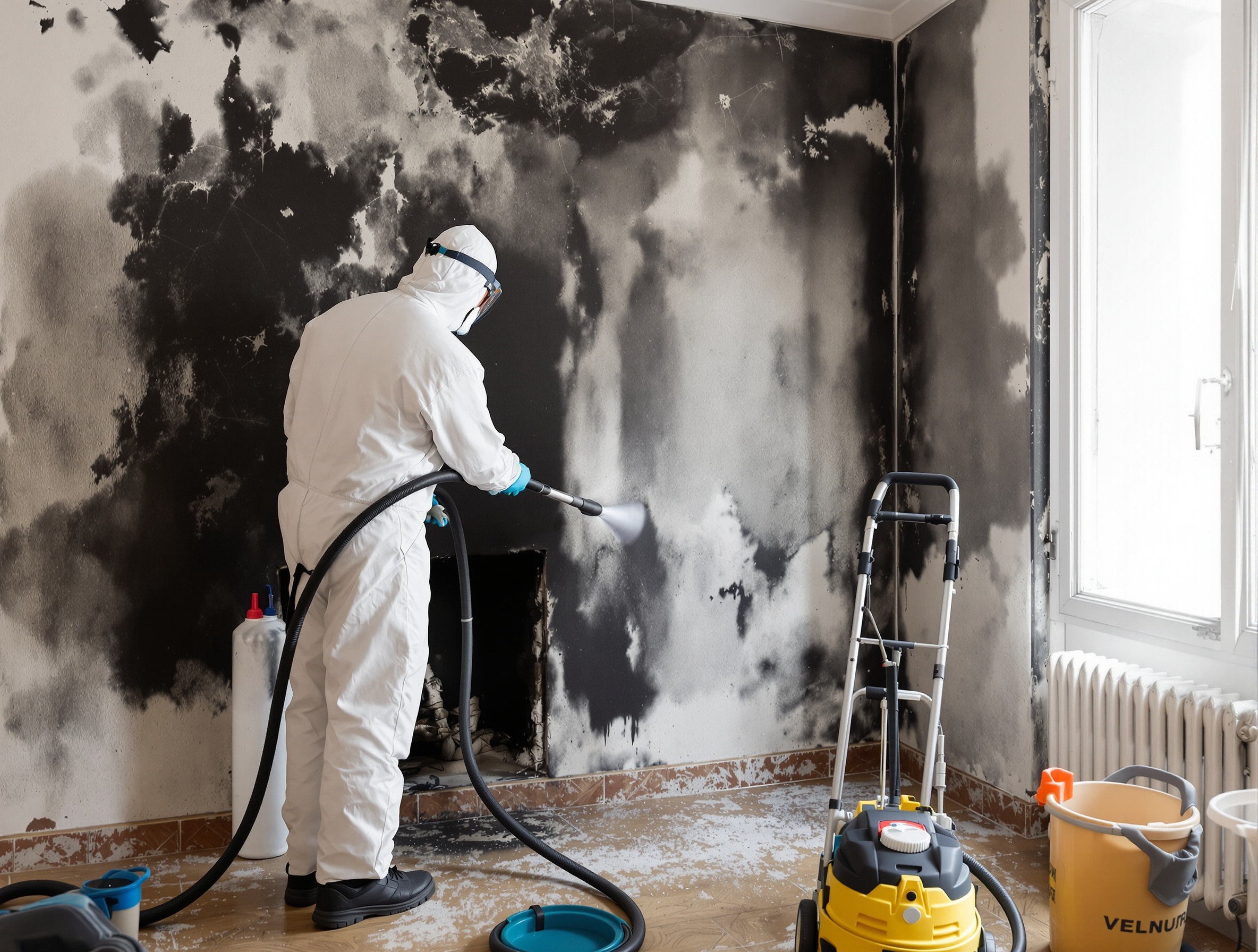 Limpieza profesional de hollín y humo post incendio en Barcelona — Biotrauma