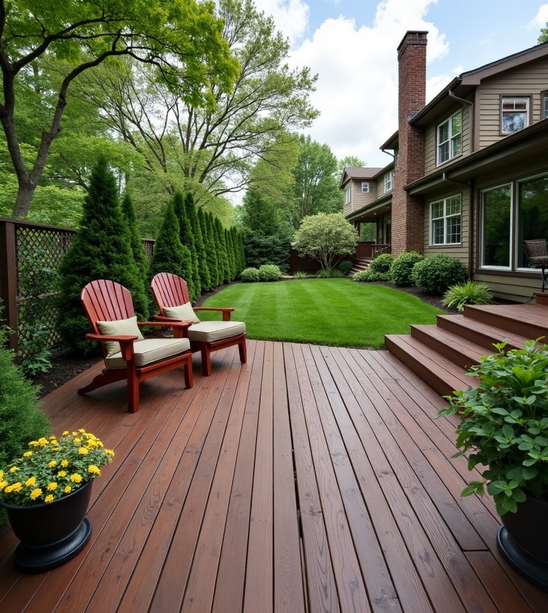 Deck Restoration in Oak Brook IL before and after