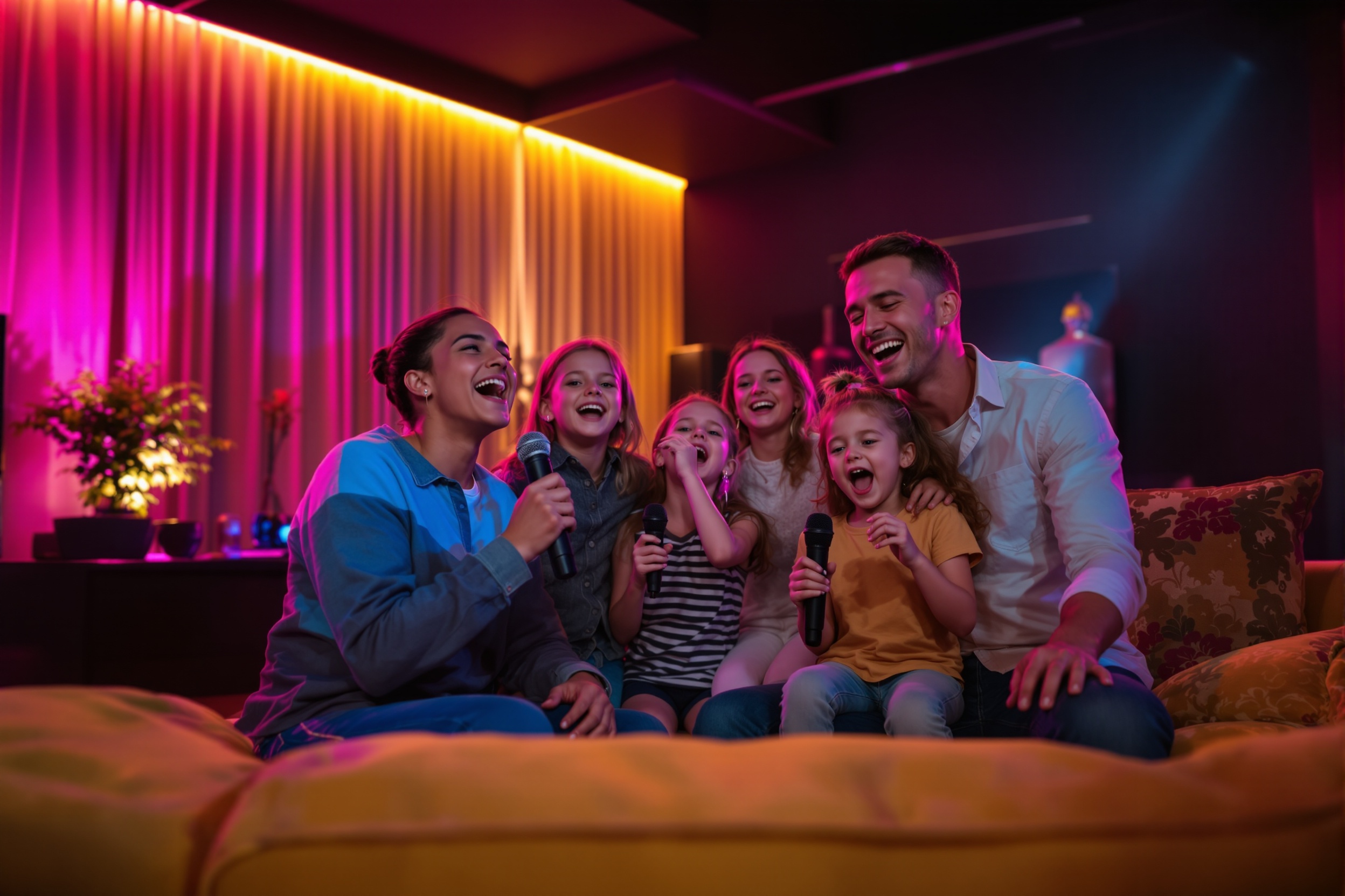 お子様とご一緒にカラオケ