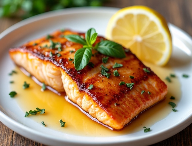 Maine Honey Glazed Salmon