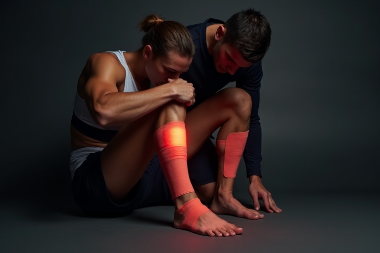 サッカーの怪我対応