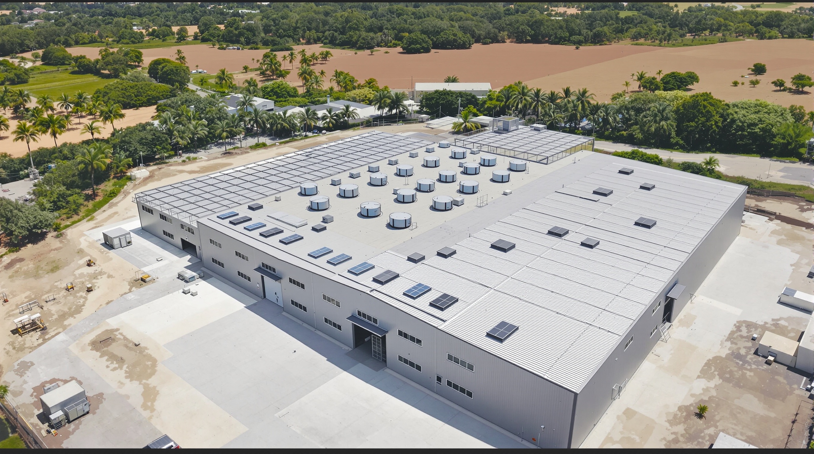 Steel structures for industrial poultry buildings