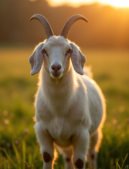 Nubian goat in pasture