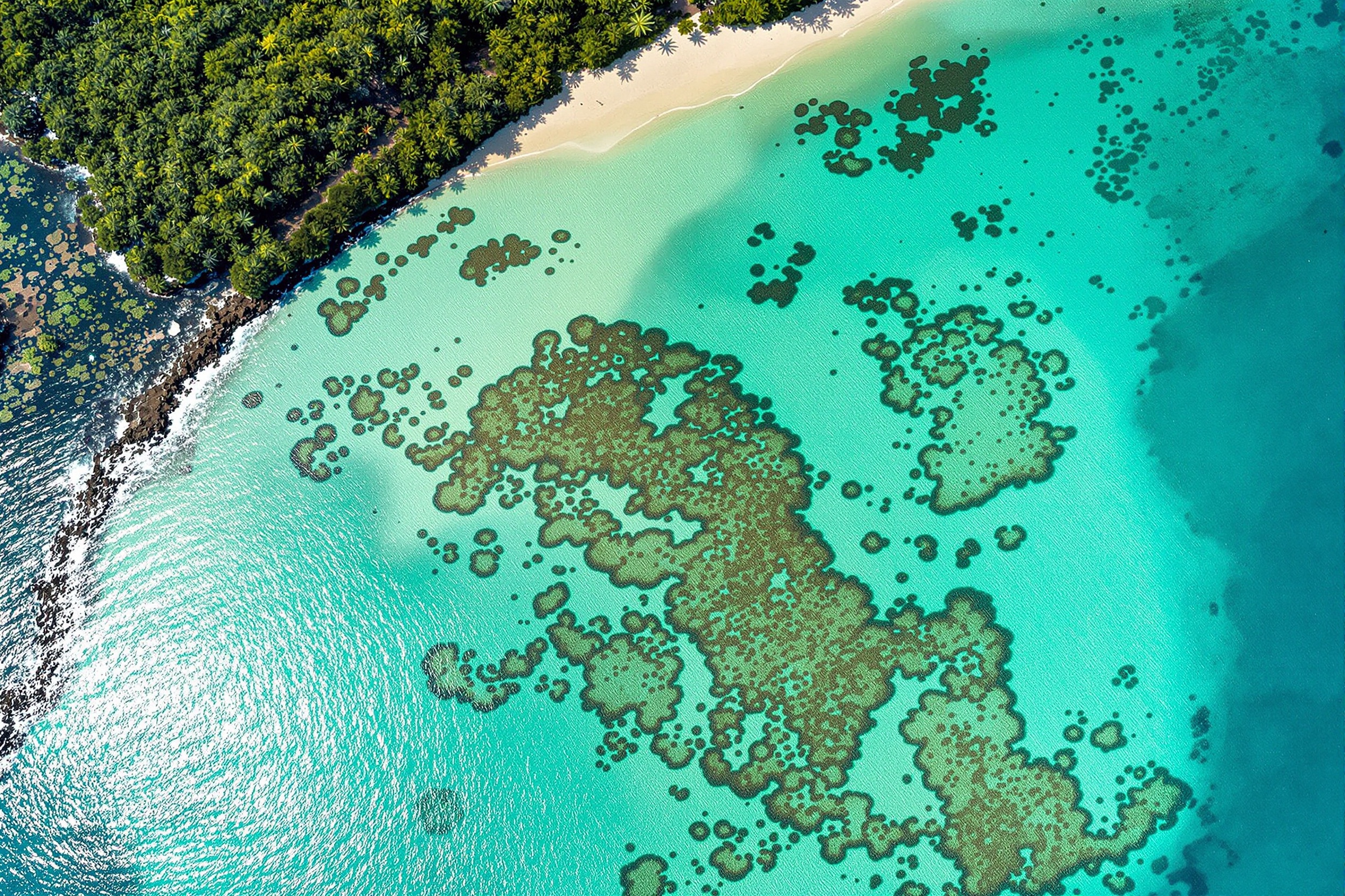 Pristine reef and ocean