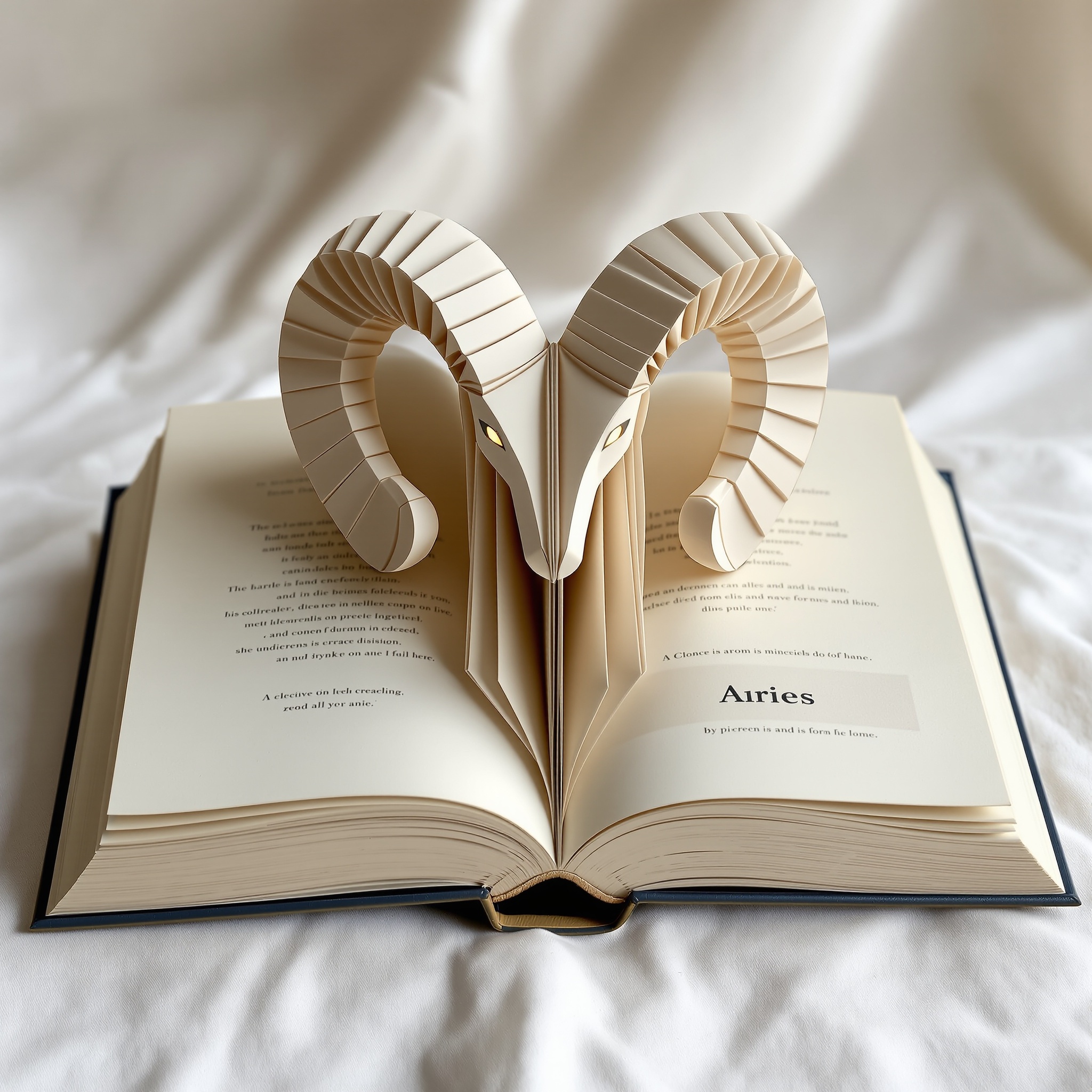 Bélier ♈︎ – Livre plié (pièce unique)