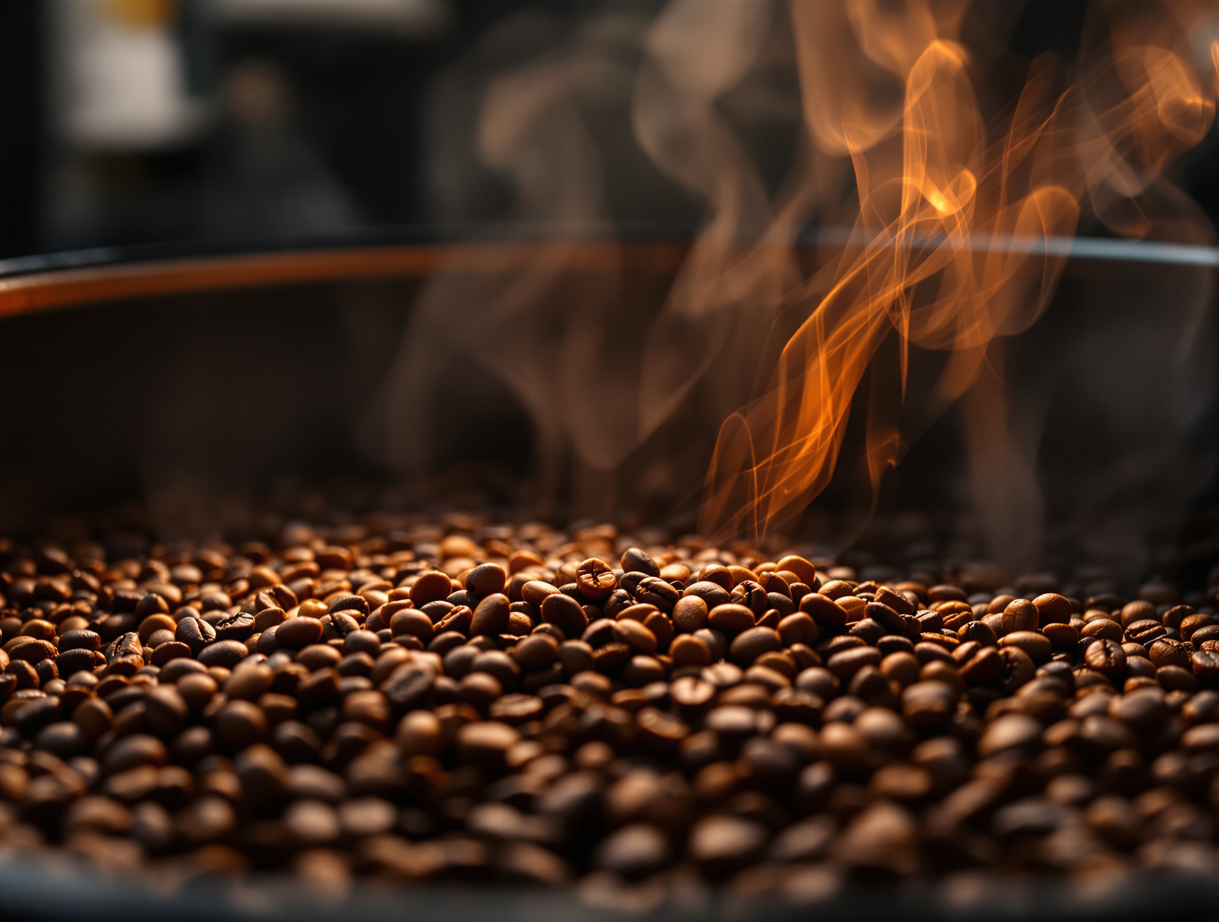 신선한 원두 로스팅