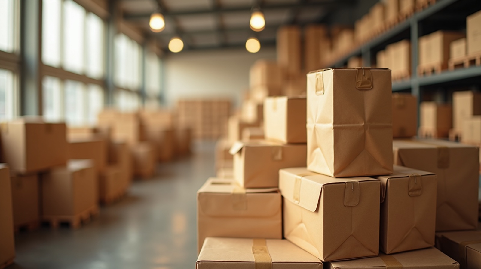 Packory sustainable kraft packaging background