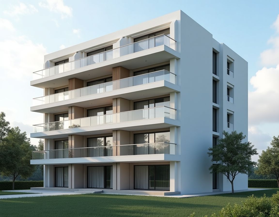 Vacant apartment complex ready for renovation