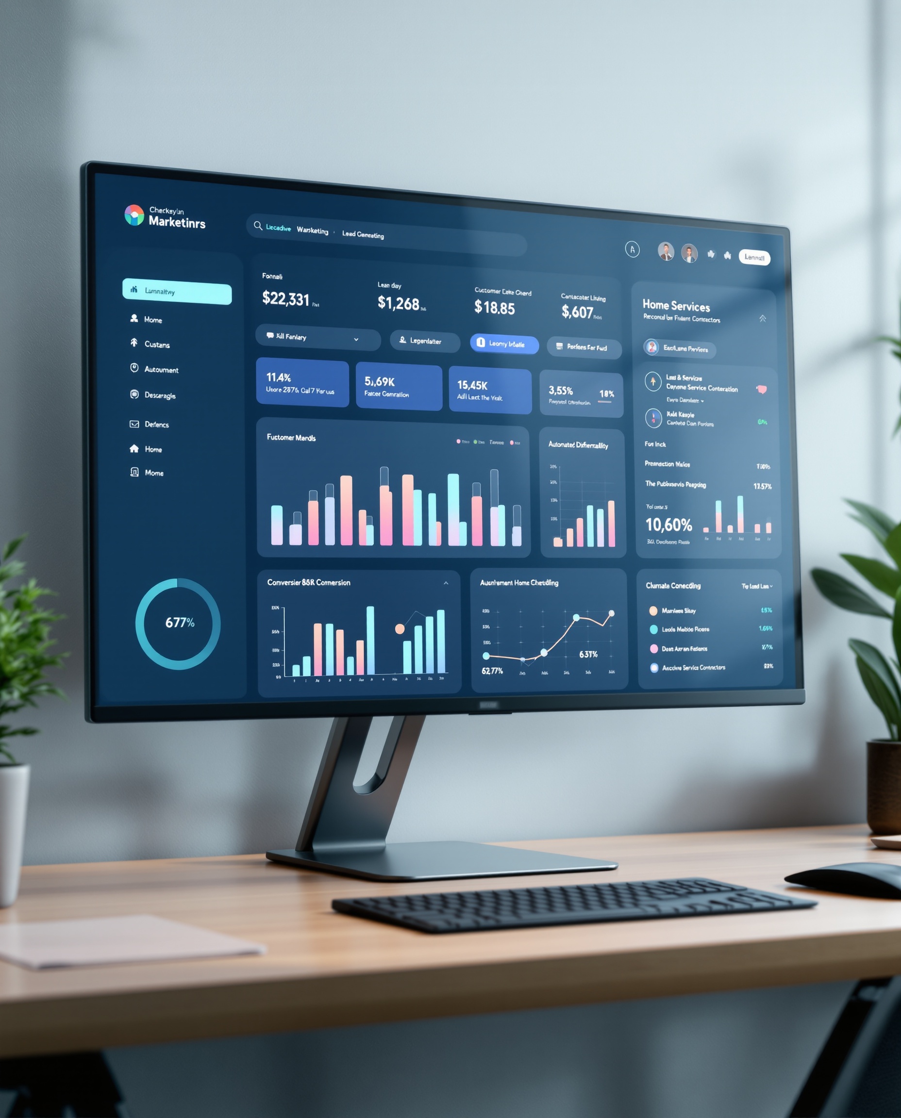 AI-Powered Home Service Business Growth Dashboard
