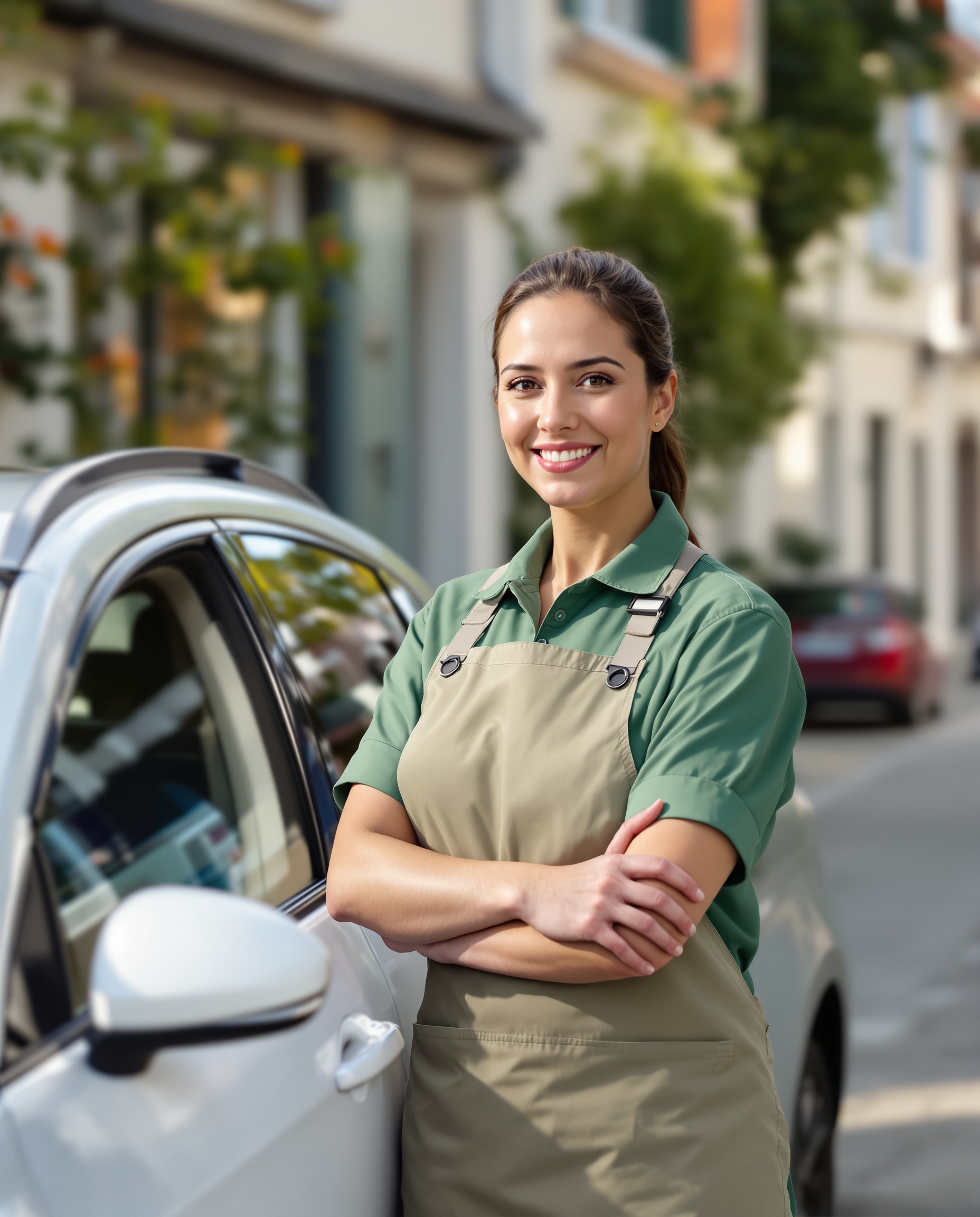 Conductrice Stickeroad fière de son engagement