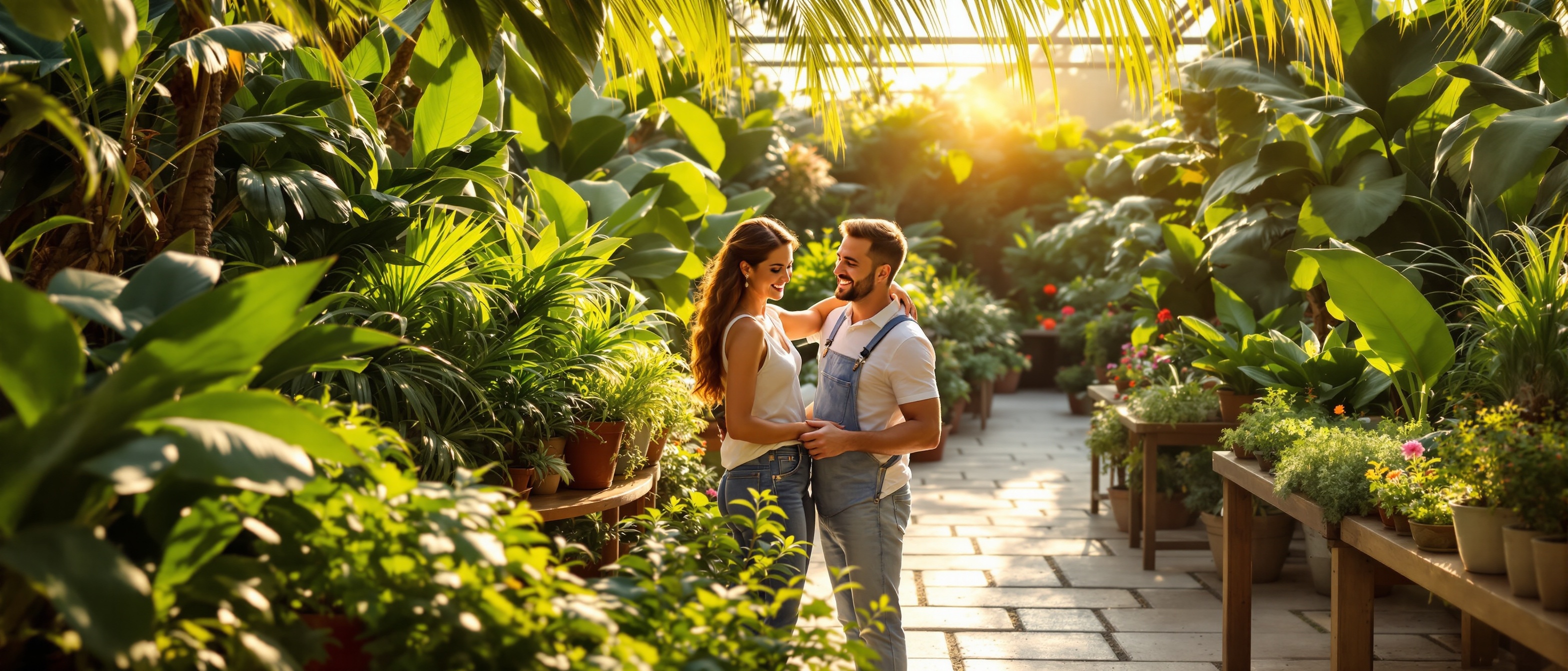 Homeowners selecting plants at Marathon Nursery