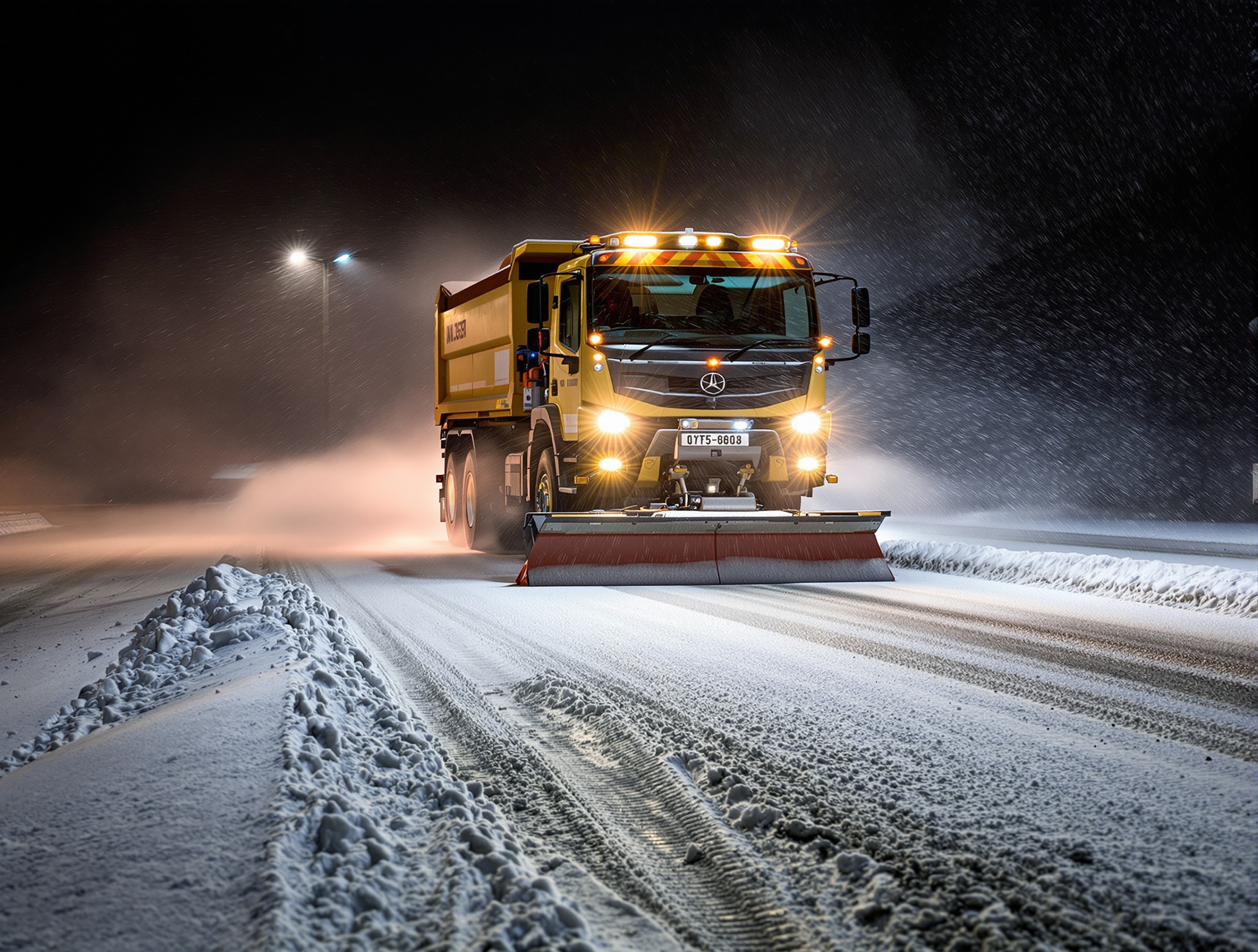 Gritting in action