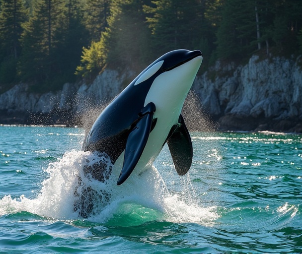 Orca whales at San Juan Islands