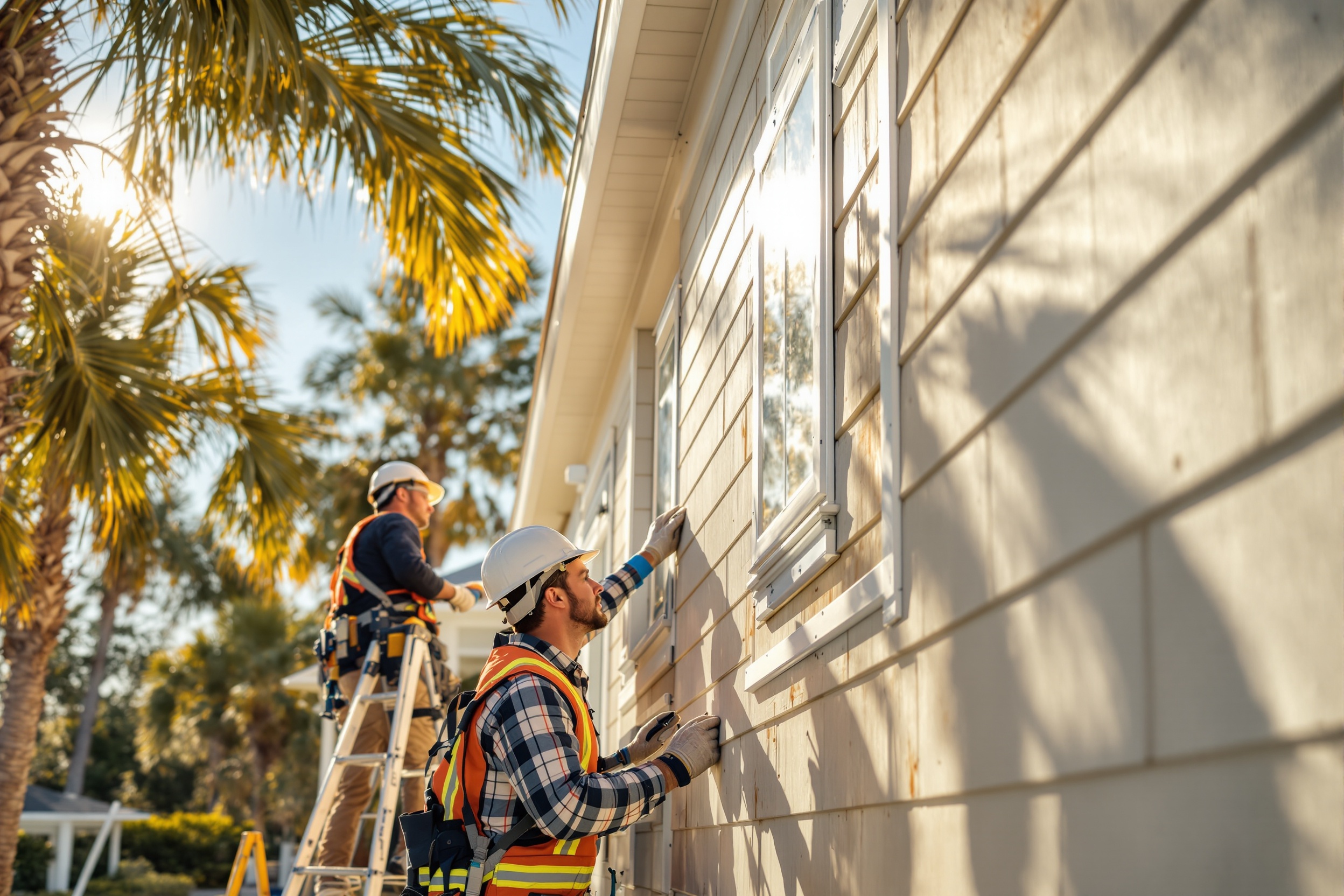 James Hardie Alliance Program certified installation Tilaka Exteriors James Hardie Alliance contractor crew installing siding in Florida