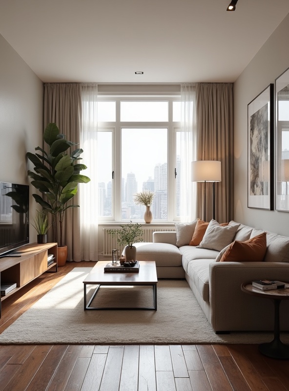 Intérieur d'appartement rénové