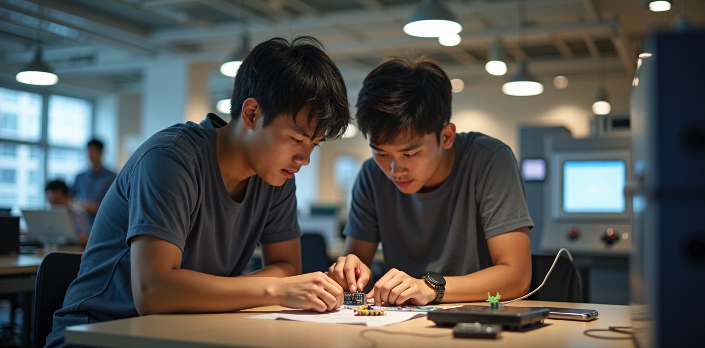SP Fablab students working
