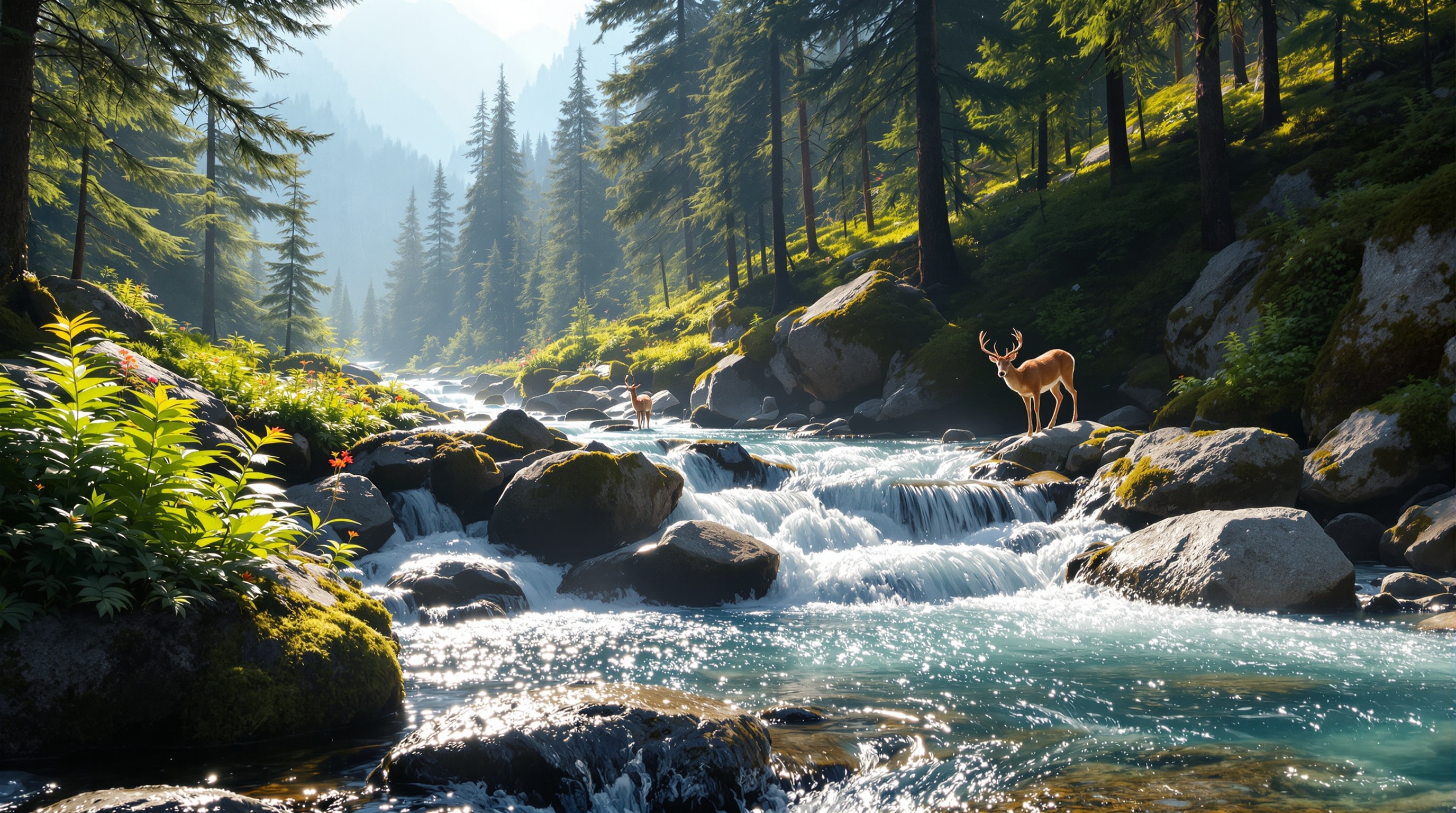 Mountain spring — the source of RVR Water