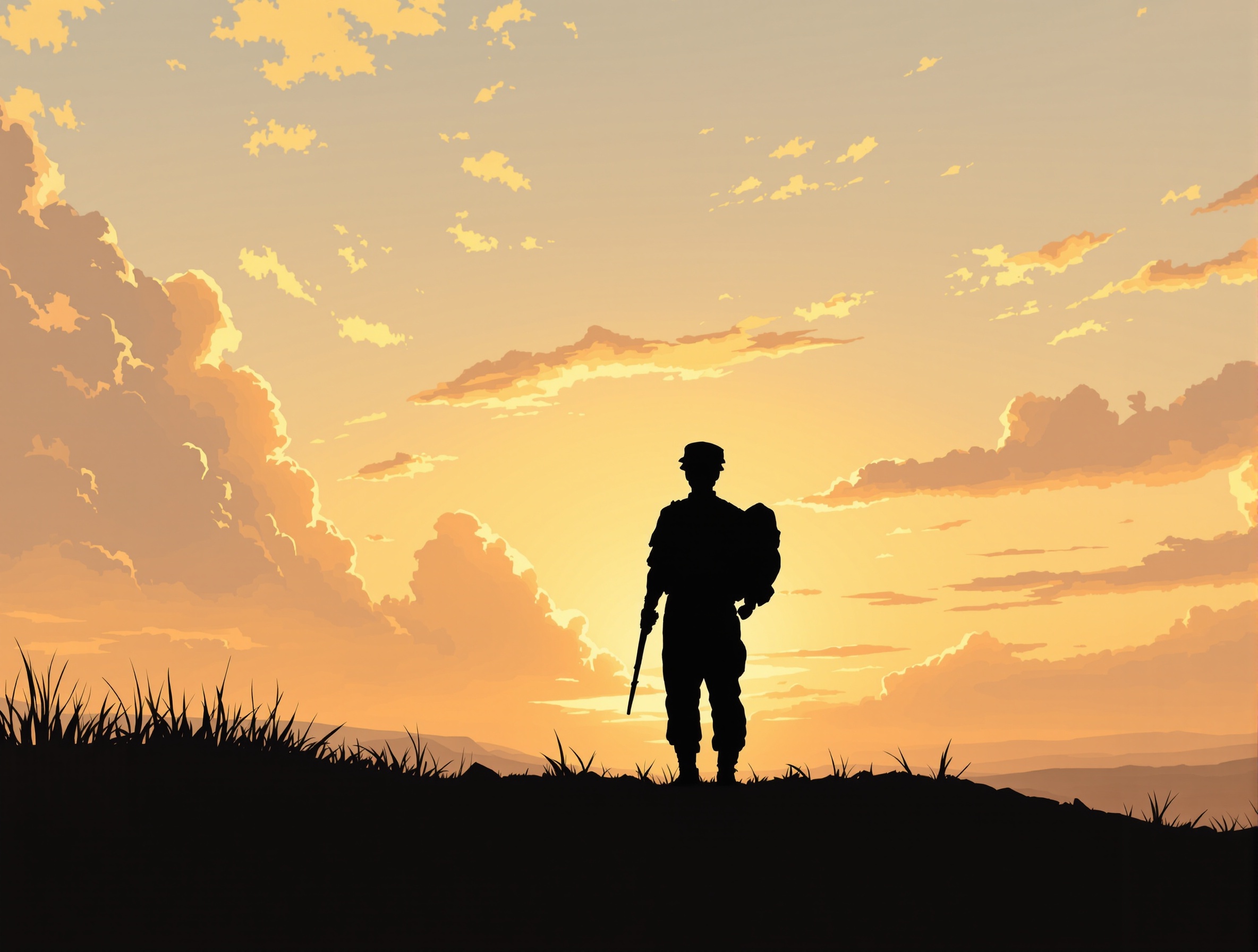 Memorial silhouette