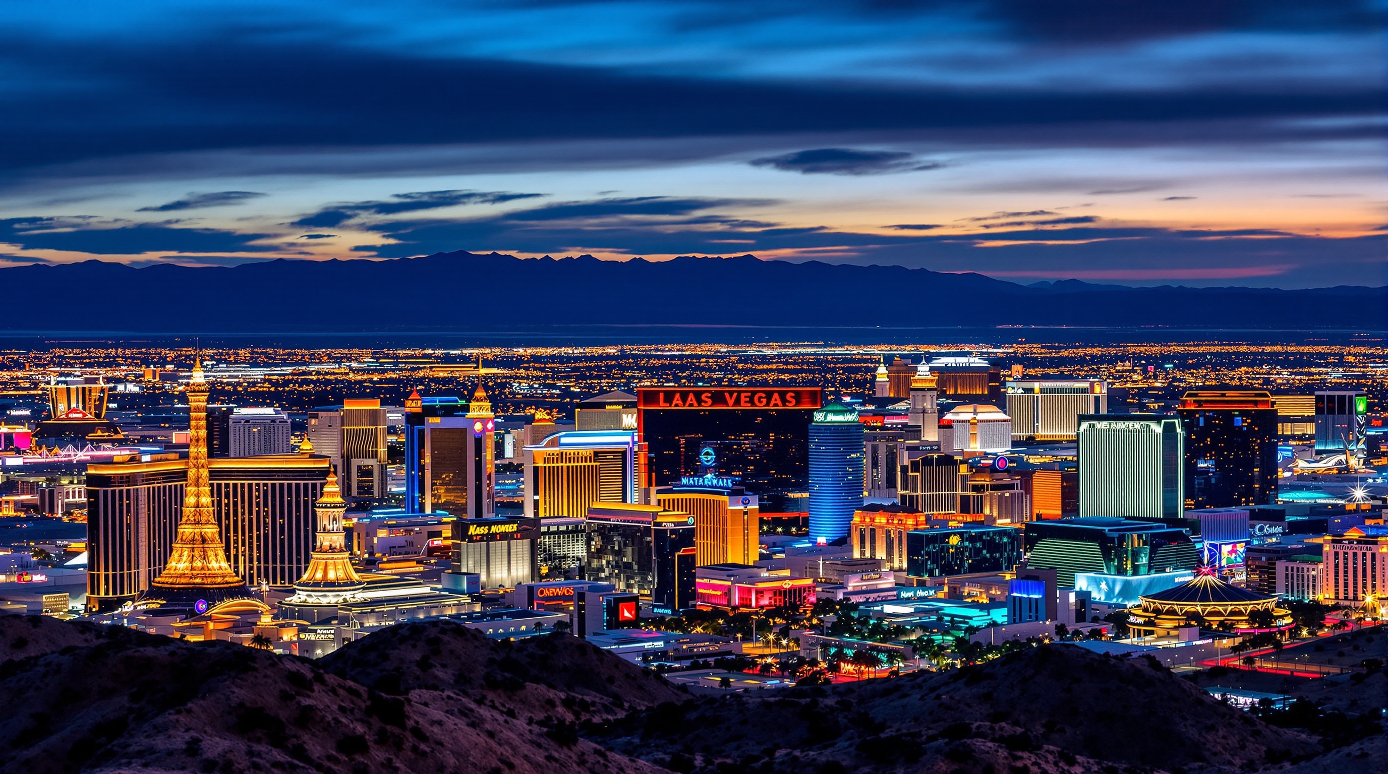 Las Vegas Nevada skyline panorama