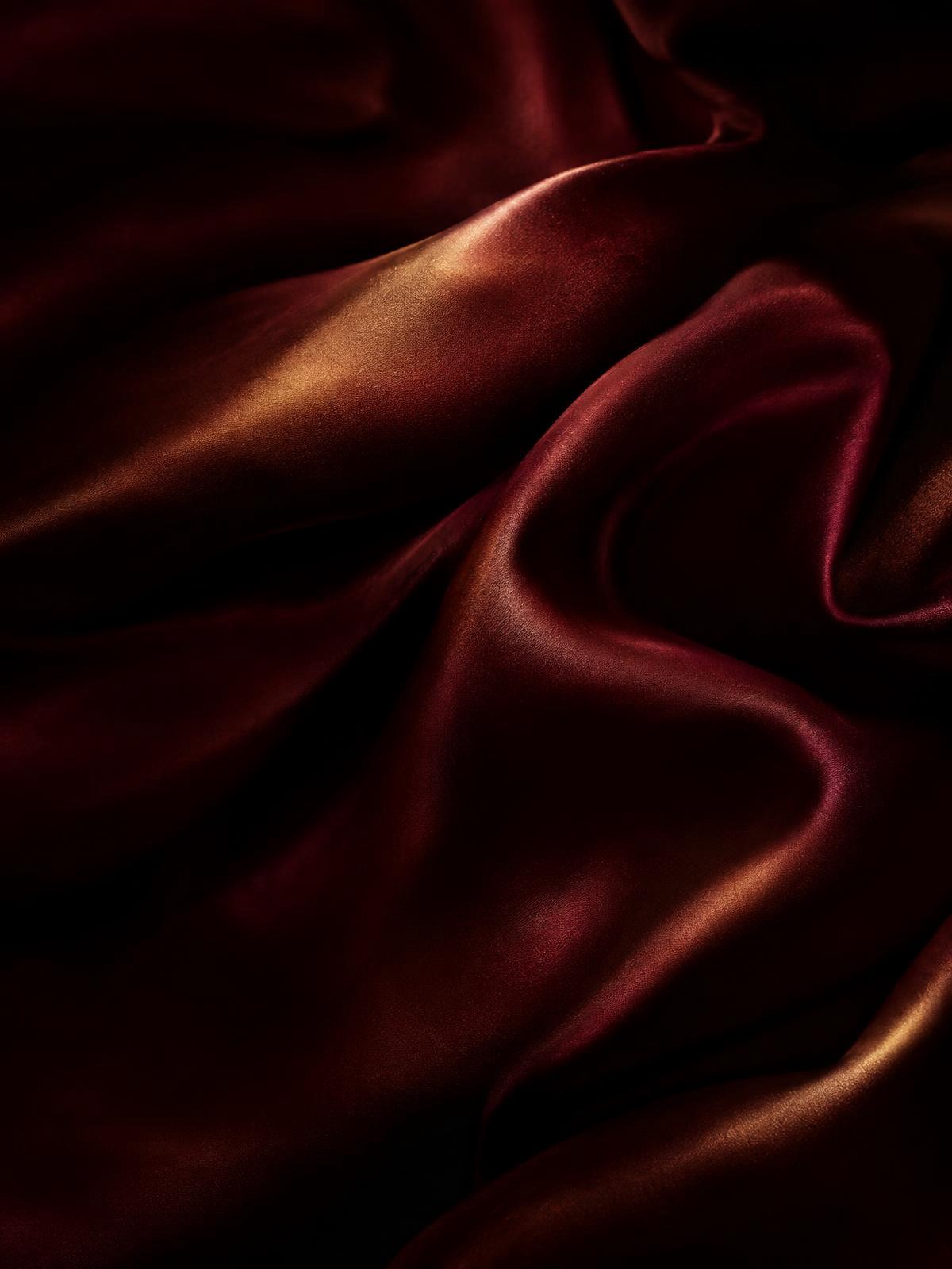 Elegant wine-red silk texture