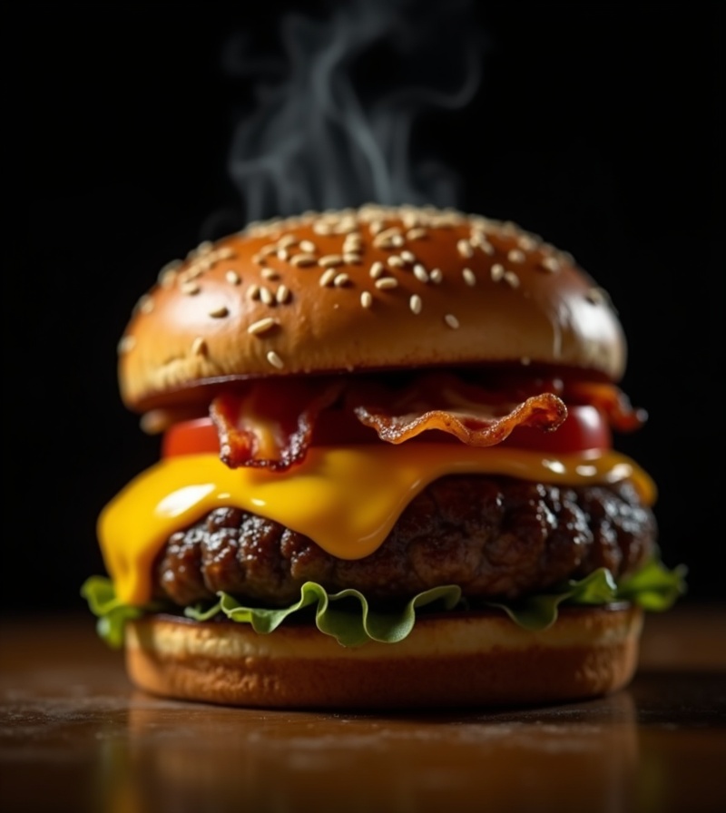 Hambúrguer suculento