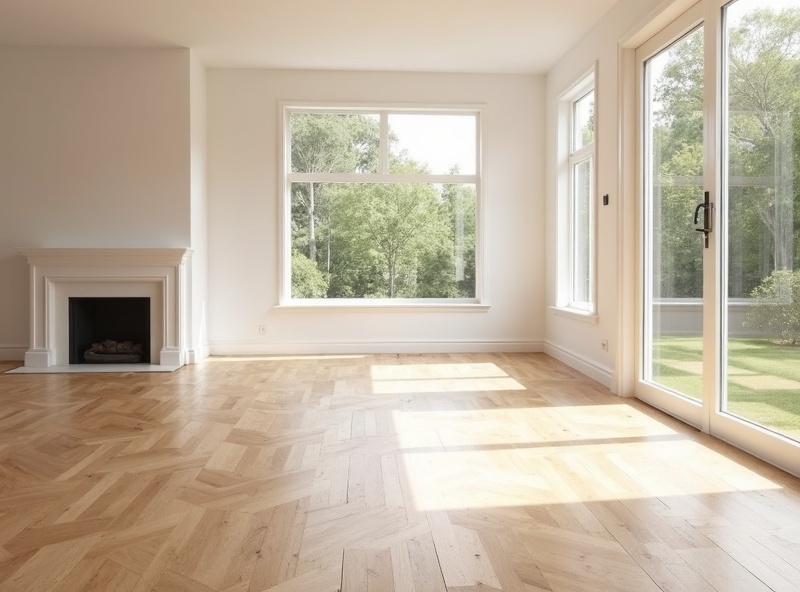 Herringbone Oak Living Room