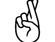 crossed fingers